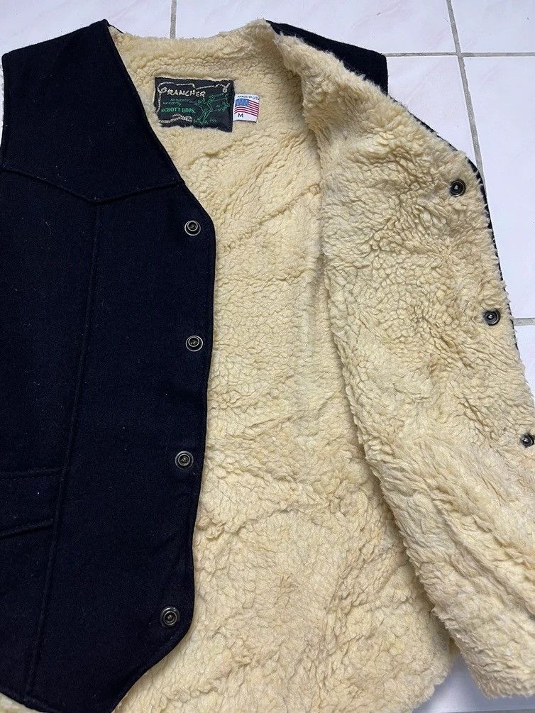 Schott Rancher By Schott X Backdrop Sherpa Skull Motive Vest Size US M / EU 48-50 / 2 - 8 Thumbnail