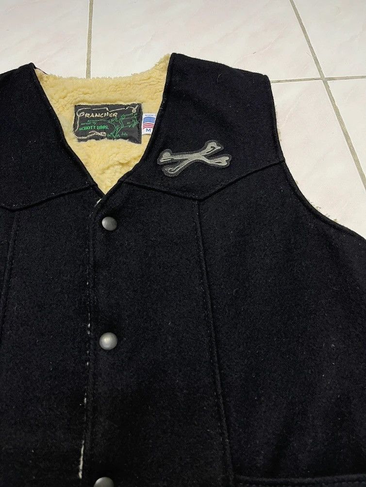 Schott Rancher By Schott X Backdrop Sherpa Skull Motive Vest Size US M / EU 48-50 / 2 - 3 Thumbnail