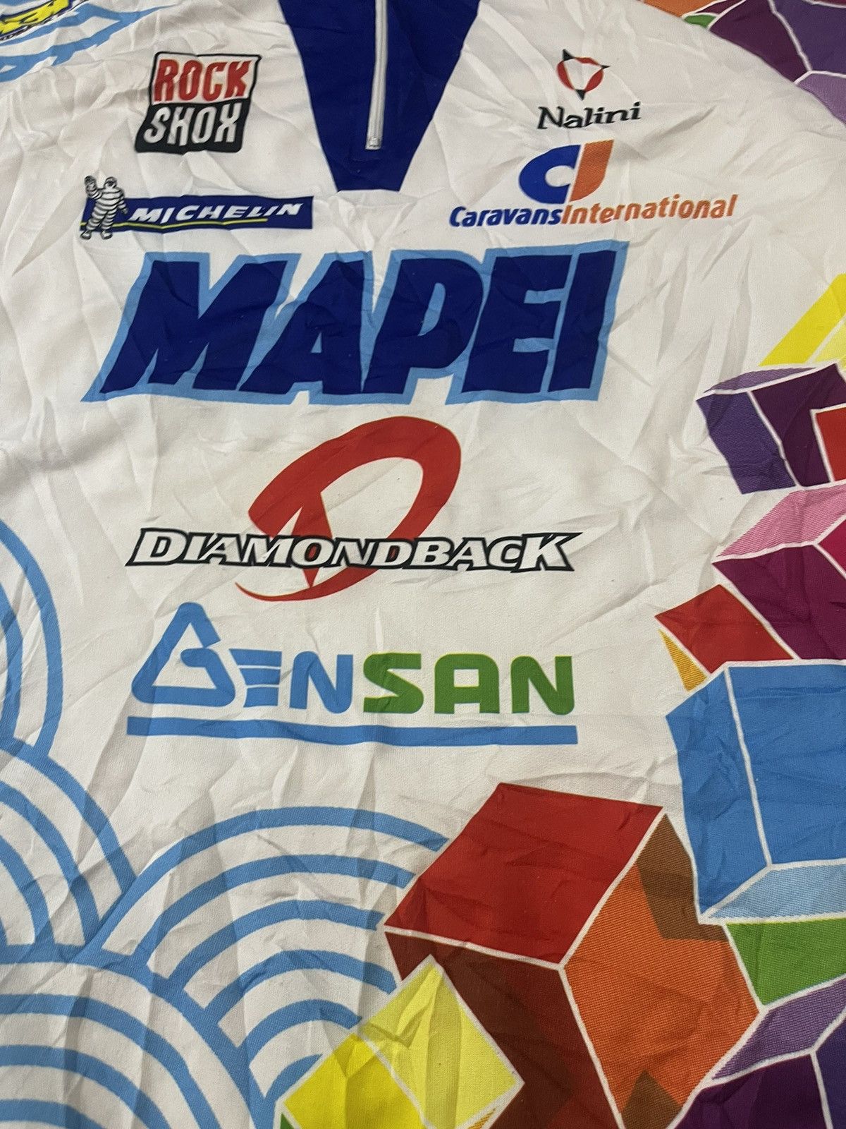 Bicycle Vintage Team Mapei Cycling Jersey Size US L / EU 52-54 / 3 - 5 Thumbnail