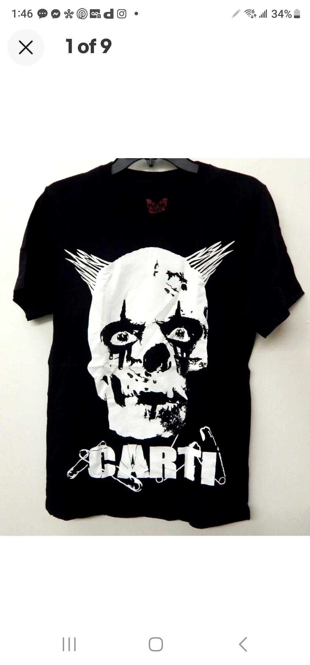 Playboi Carti 100% AUTHENTIC PLAYBOI CARTI DIE LIT TOUR T-SHIRT LARGE Size US XL / EU 56 / 4 - 15 Thumbnail