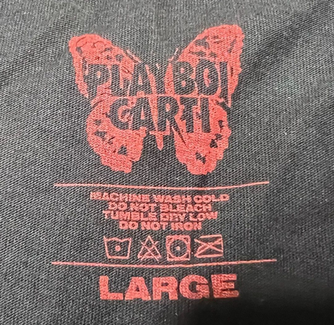 Playboi Carti 100% AUTHENTIC PLAYBOI CARTI DIE LIT TOUR T-SHIRT LARGE Size US XL / EU 56 / 4 - 17 Thumbnail