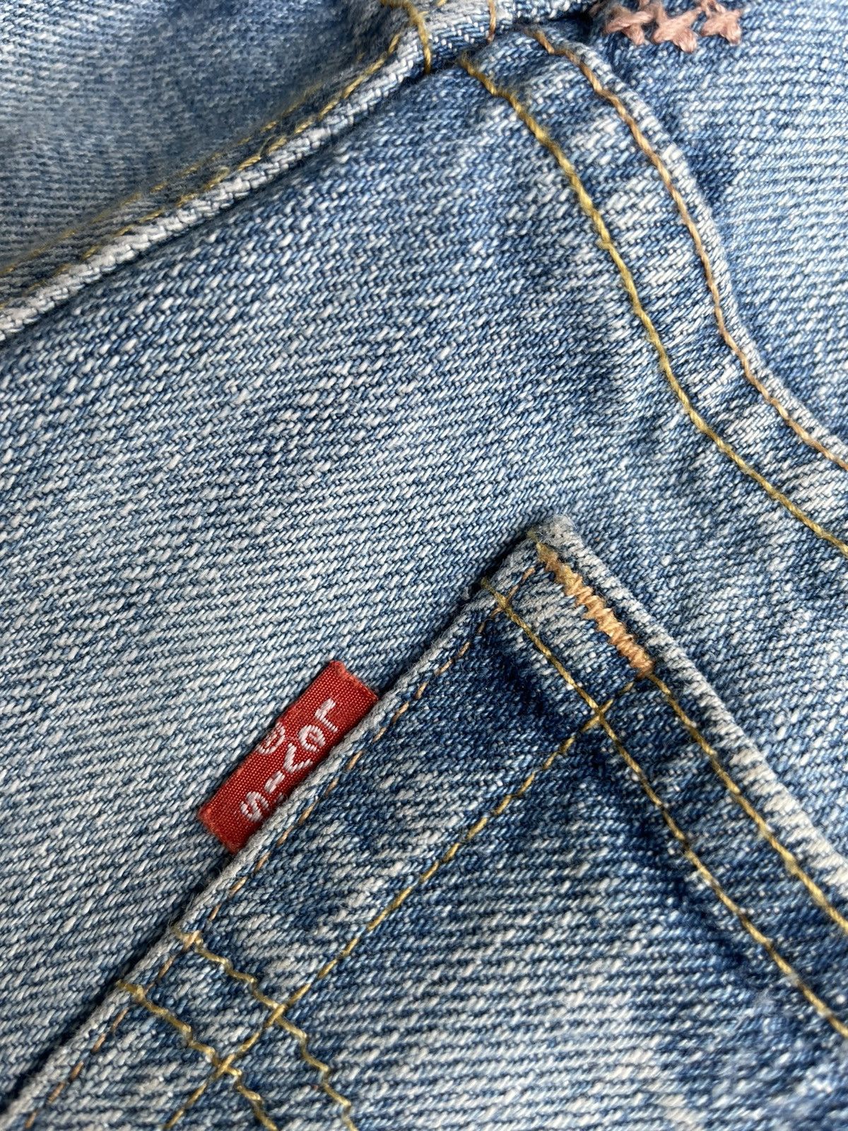 Levi's Levis Flare 553 Vintage 2006 Distressed Custom Size US 29 - 17 Thumbnail