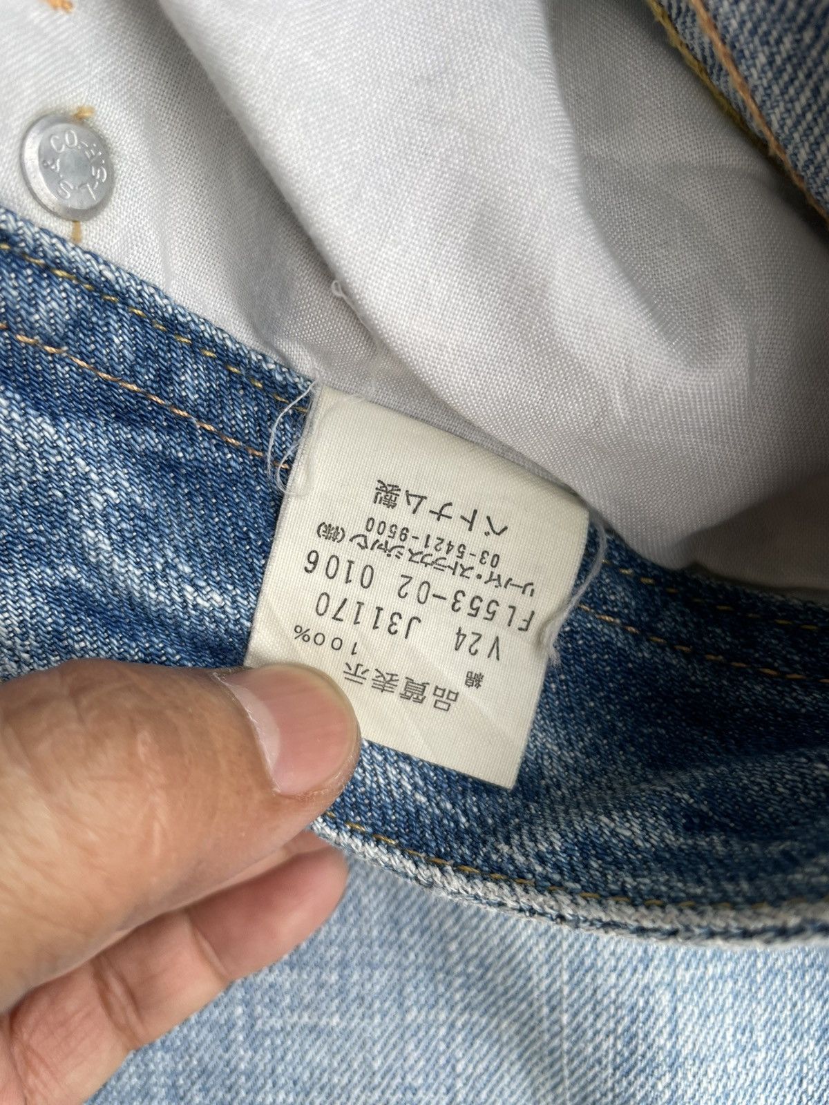 Levi's Levis Flare 553 Vintage 2006 Distressed Custom Size US 29 - 18 Thumbnail