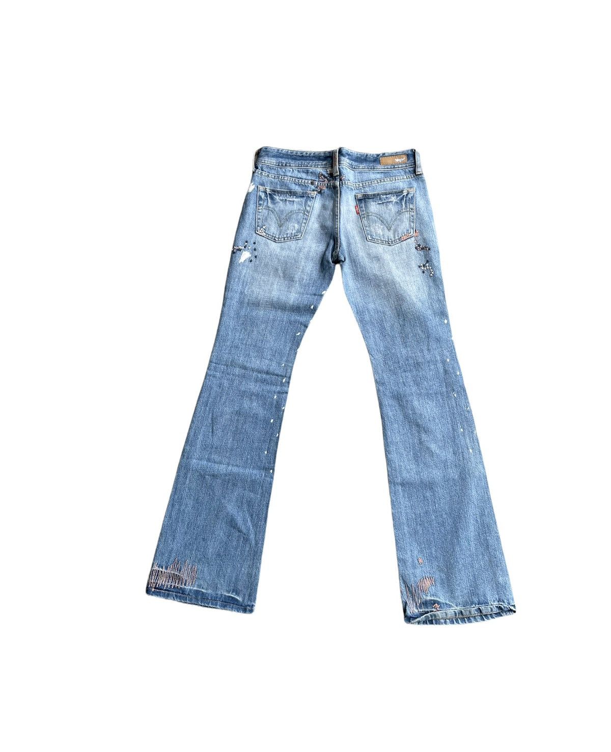 Levi's Levis Flare 553 Vintage 2006 Distressed Custom Size US 29 - 11 Thumbnail