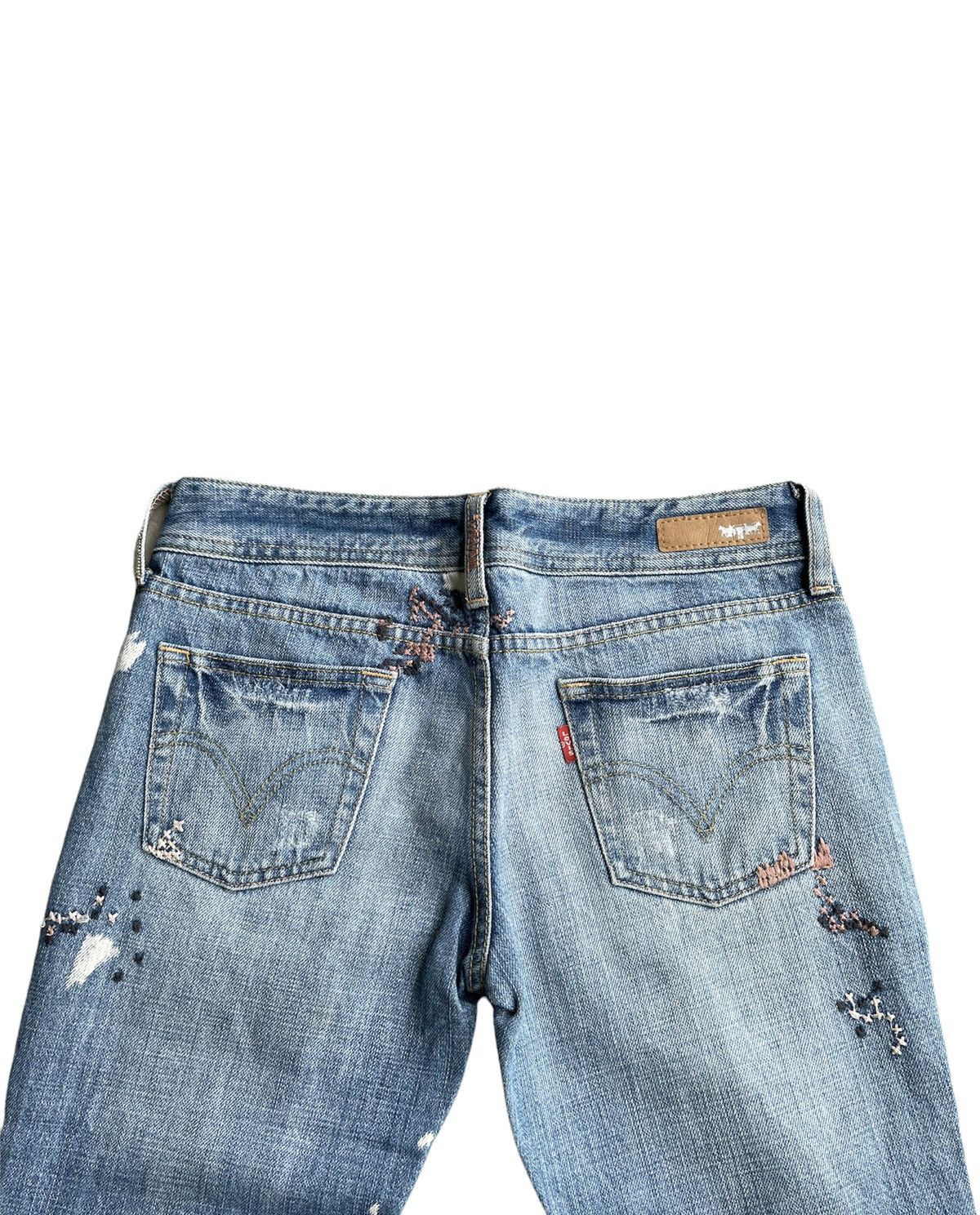 Levi's Levis Flare 553 Vintage 2006 Distressed Custom Size US 29 - 15 Thumbnail