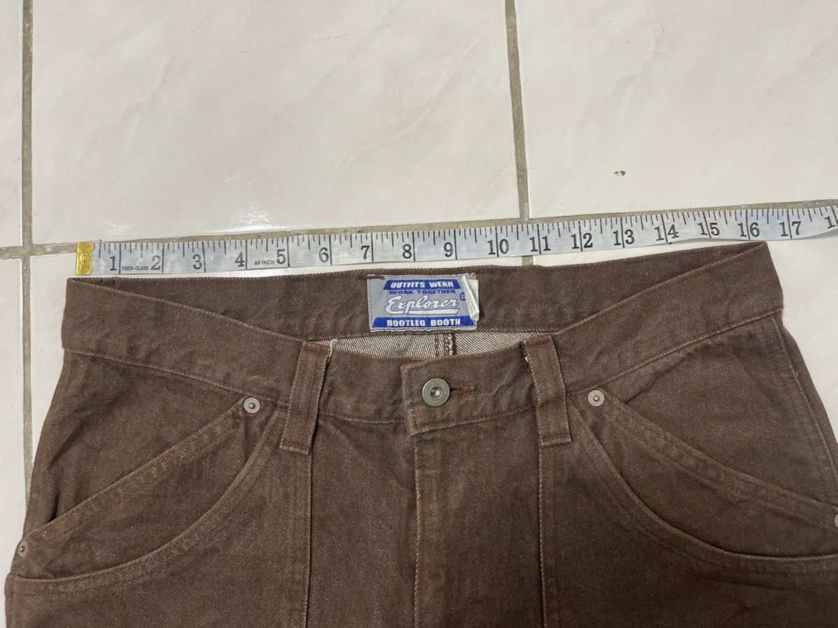 Vintage Explorer Bootleg Booth USA Double Knee Jeans Size US 32 / EU 48 - 6 Thumbnail