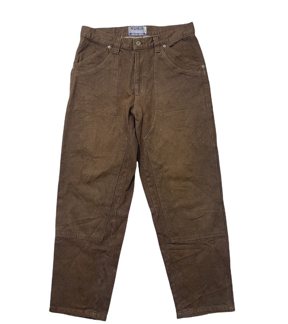 Hot Explorer Bootleg Booth USA Double Knee Jeans