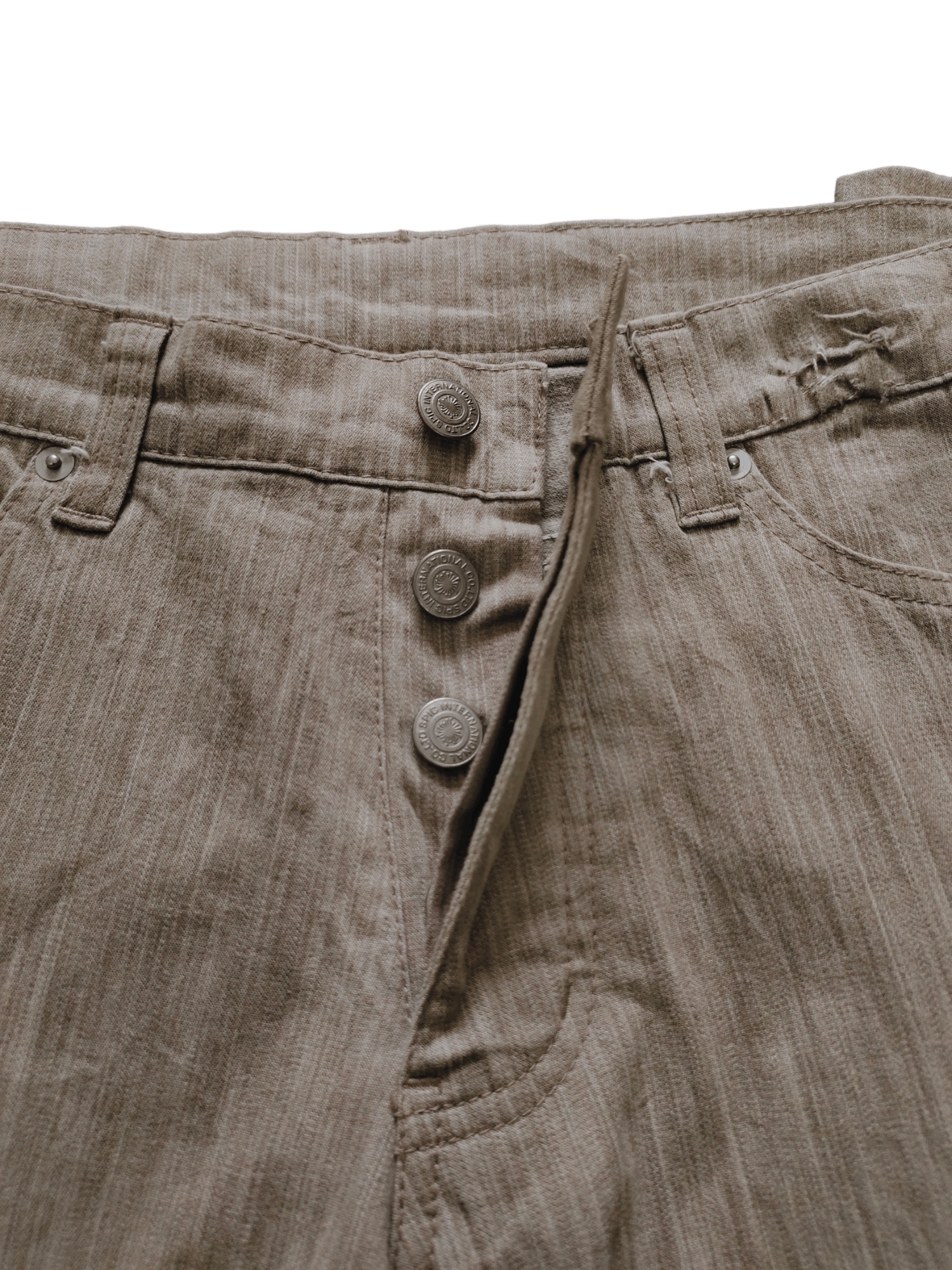 Tornado Mart Flare Jeans Tornado Mart Tree Bark Design Pants Boot Cut Size US 31 - 17 Thumbnail