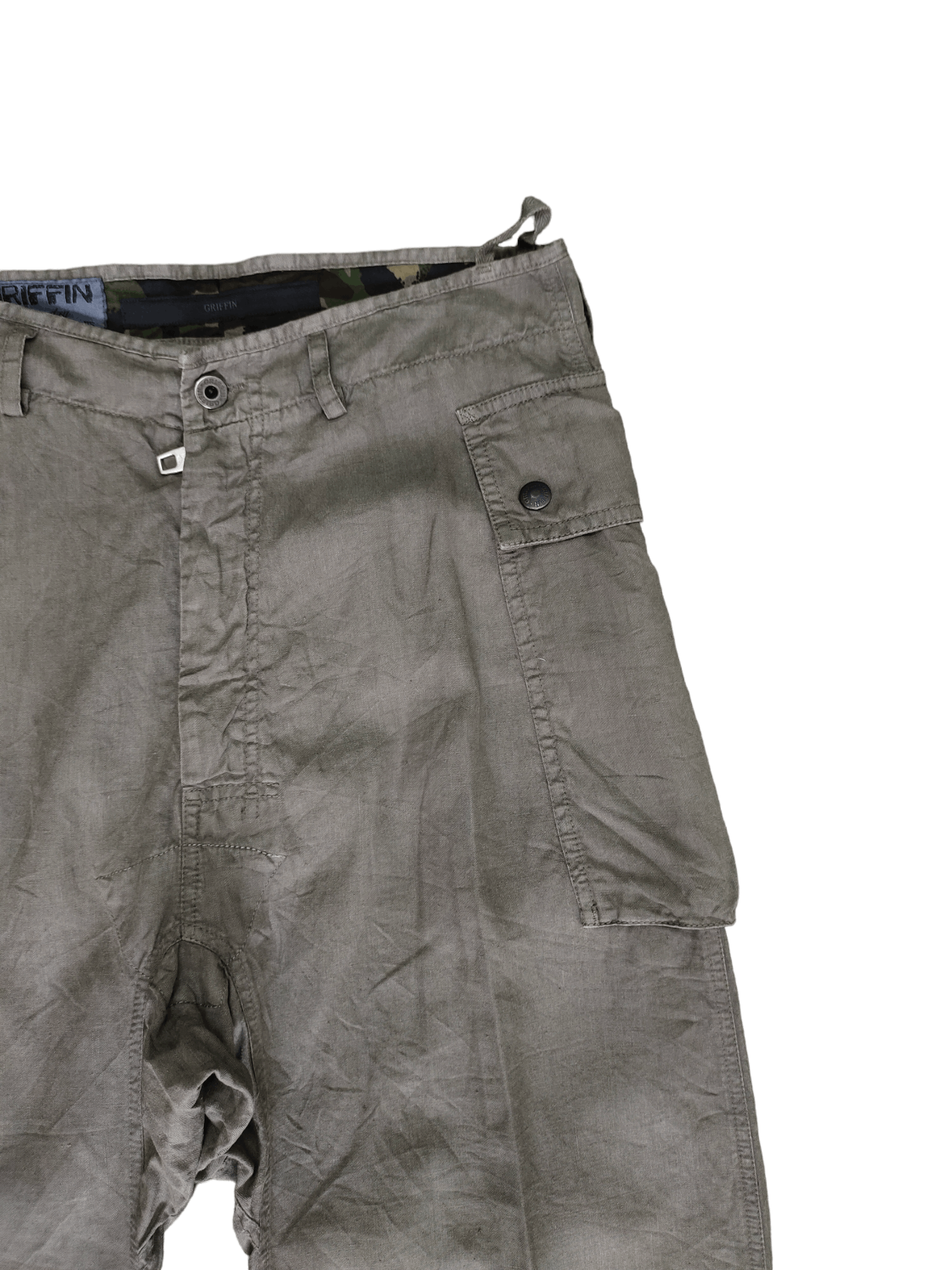 Griffin OG Vintage Griffin Linen Tactical Utility Cargo Pants Size US 31 - 5 Thumbnail