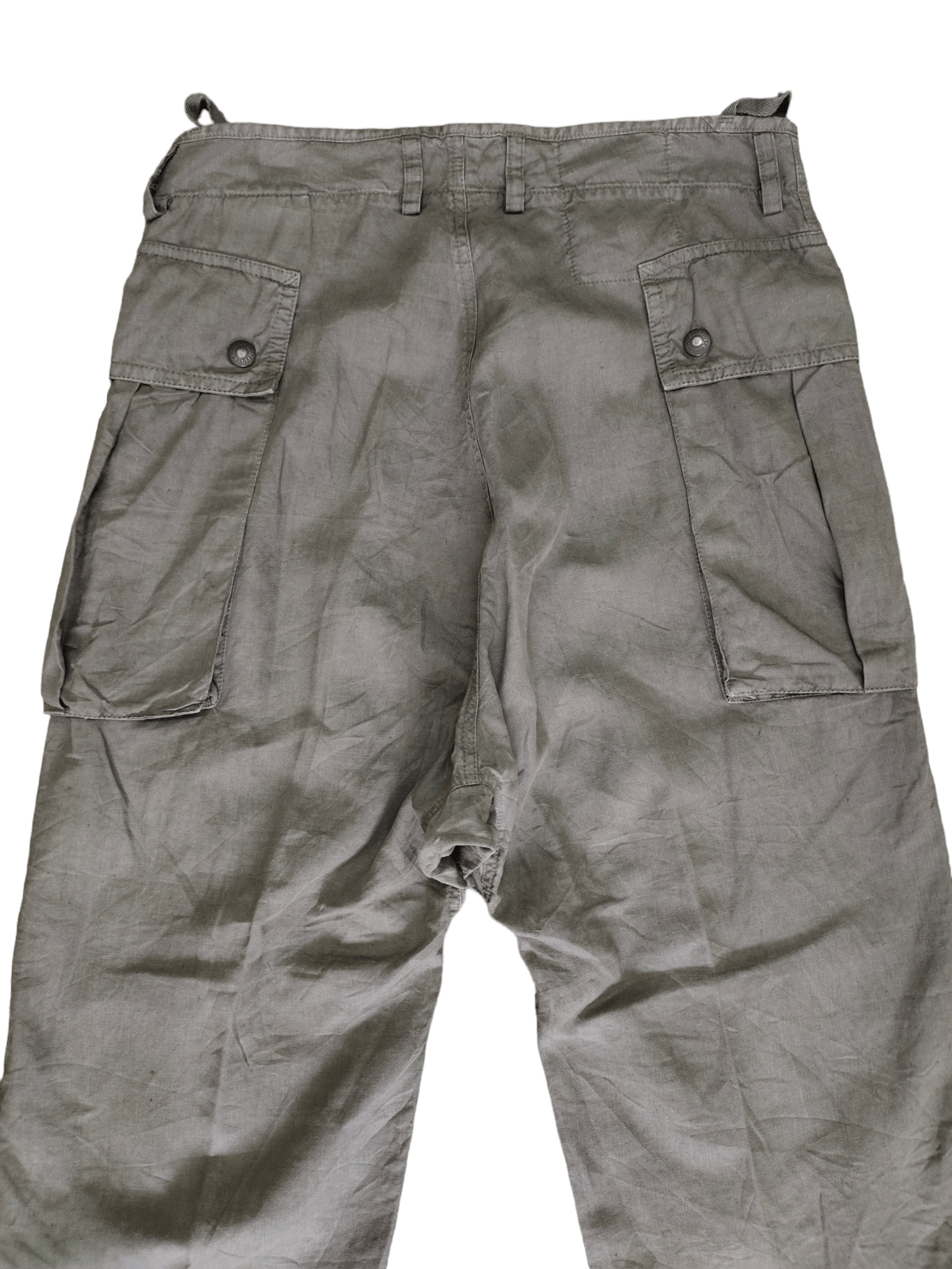 Griffin OG Vintage Griffin Linen Tactical Utility Cargo Pants Size US 31 - 12 Thumbnail