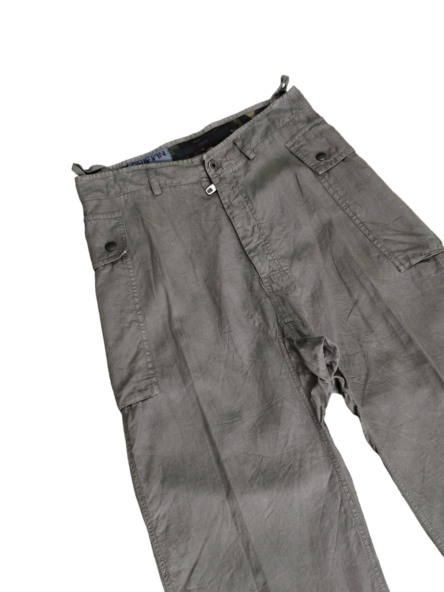 Griffin OG Vintage Griffin Linen Tactical Utility Cargo Pants Size US 31 - 3 Thumbnail
