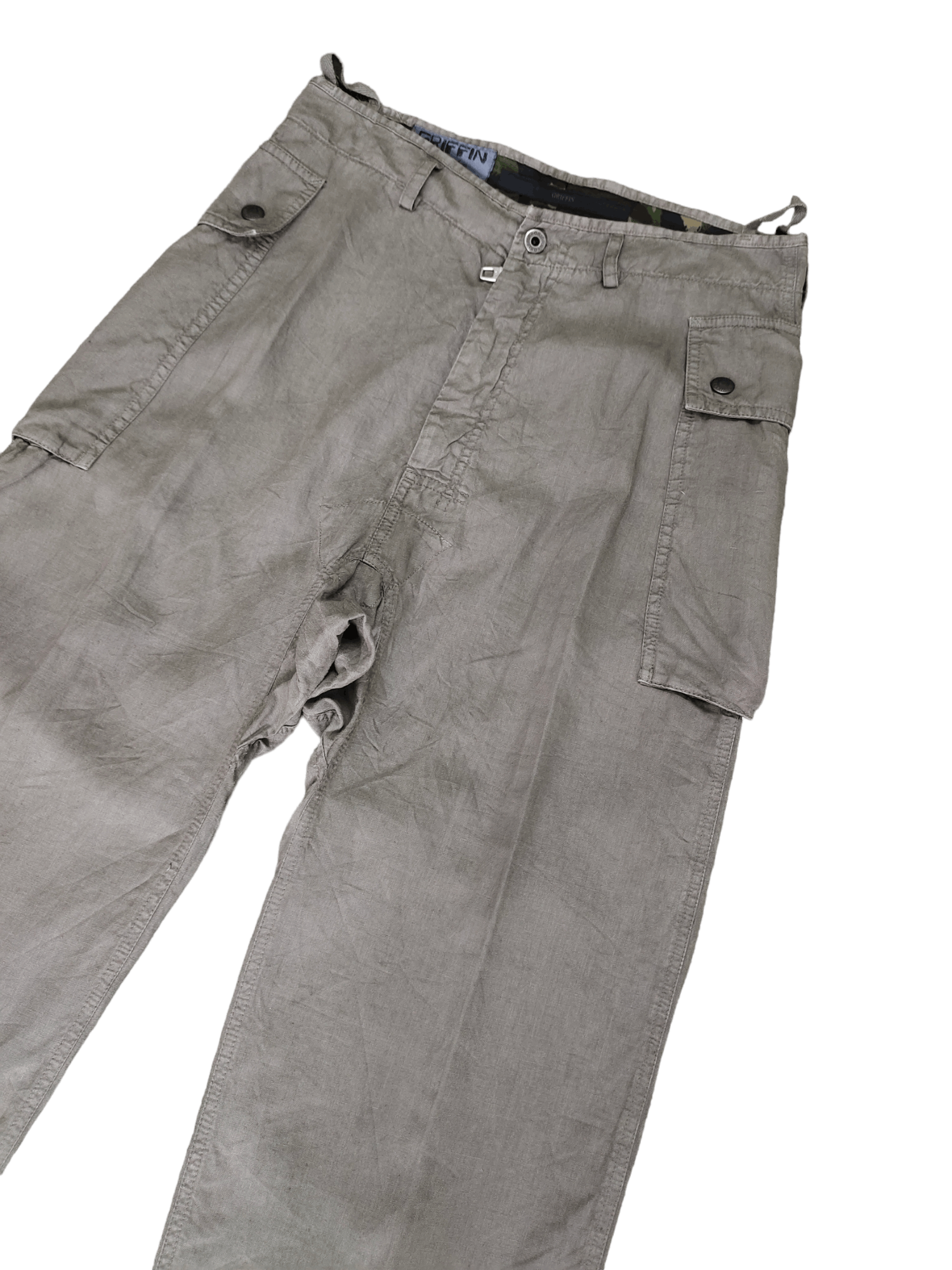 Griffin OG Vintage Griffin Linen Tactical Utility Cargo Pants Size US 31 - 2 Thumbnail