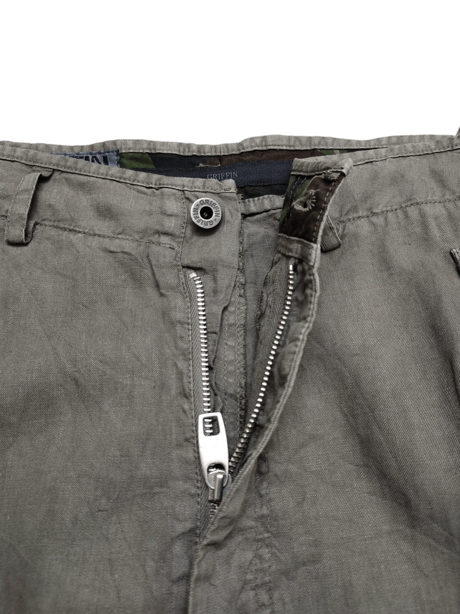 Griffin OG Vintage Griffin Linen Tactical Utility Cargo Pants Size US 31 - 20 Thumbnail