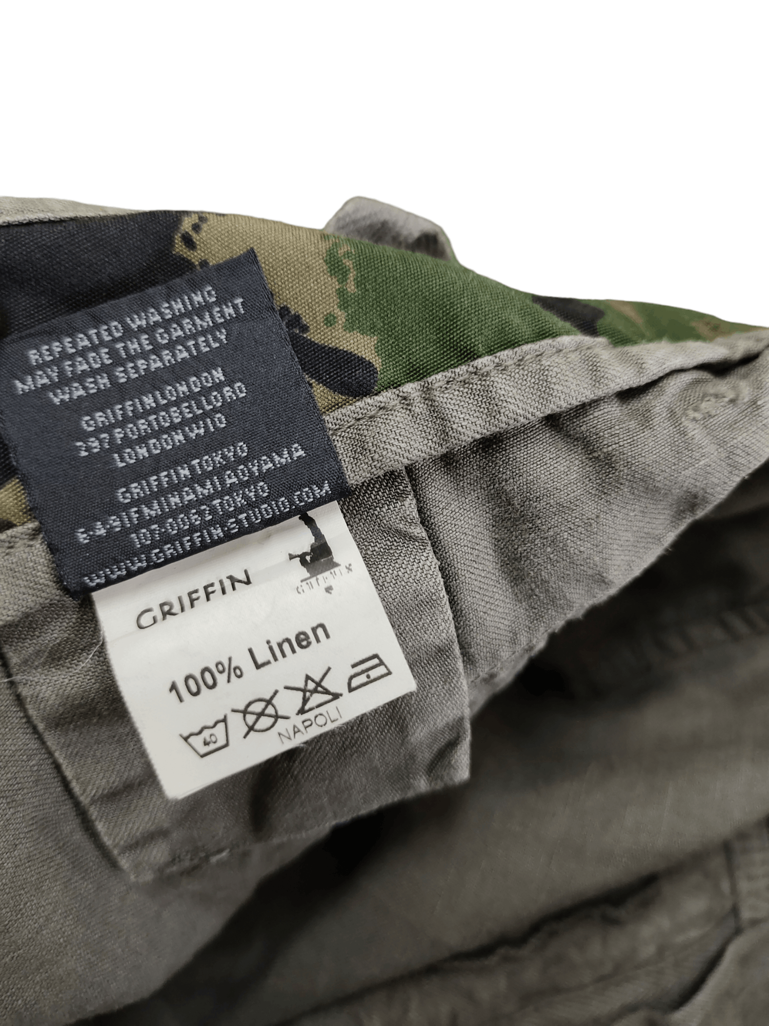 Griffin OG Vintage Griffin Linen Tactical Utility Cargo Pants Size US 31 - 24 Thumbnail