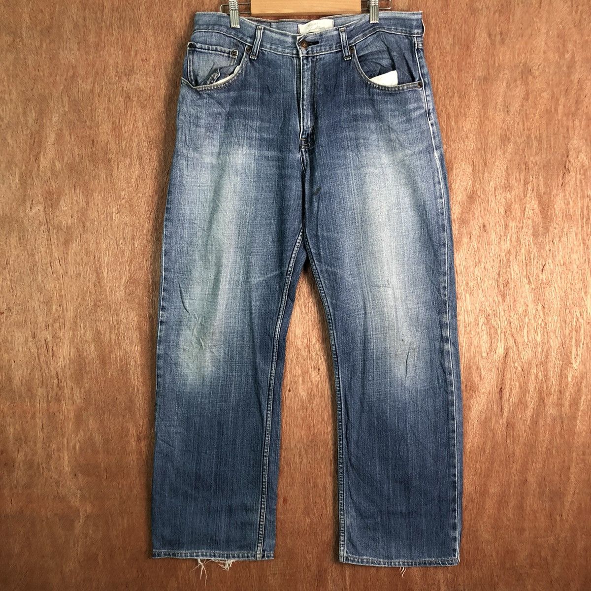 Levi's DLL Levi's Strauss Blue distressed Denim #c194 Size US 33 - 1 Thumbnail