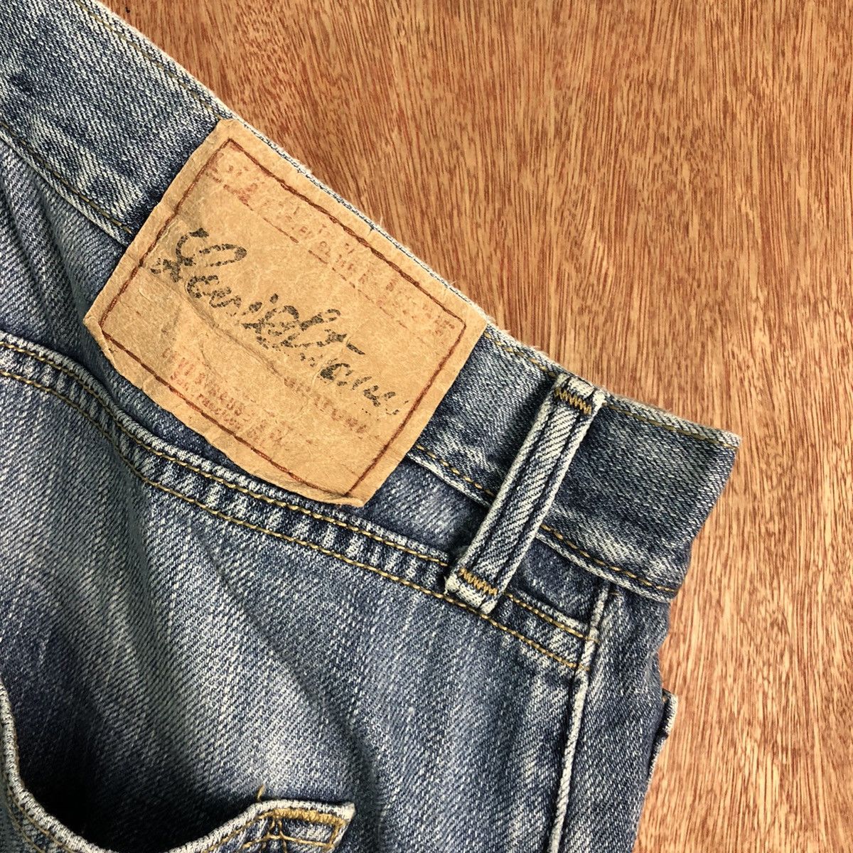 Levi's DLL Levi's Strauss Blue distressed Denim #c194 Size US 33 - 9 Thumbnail