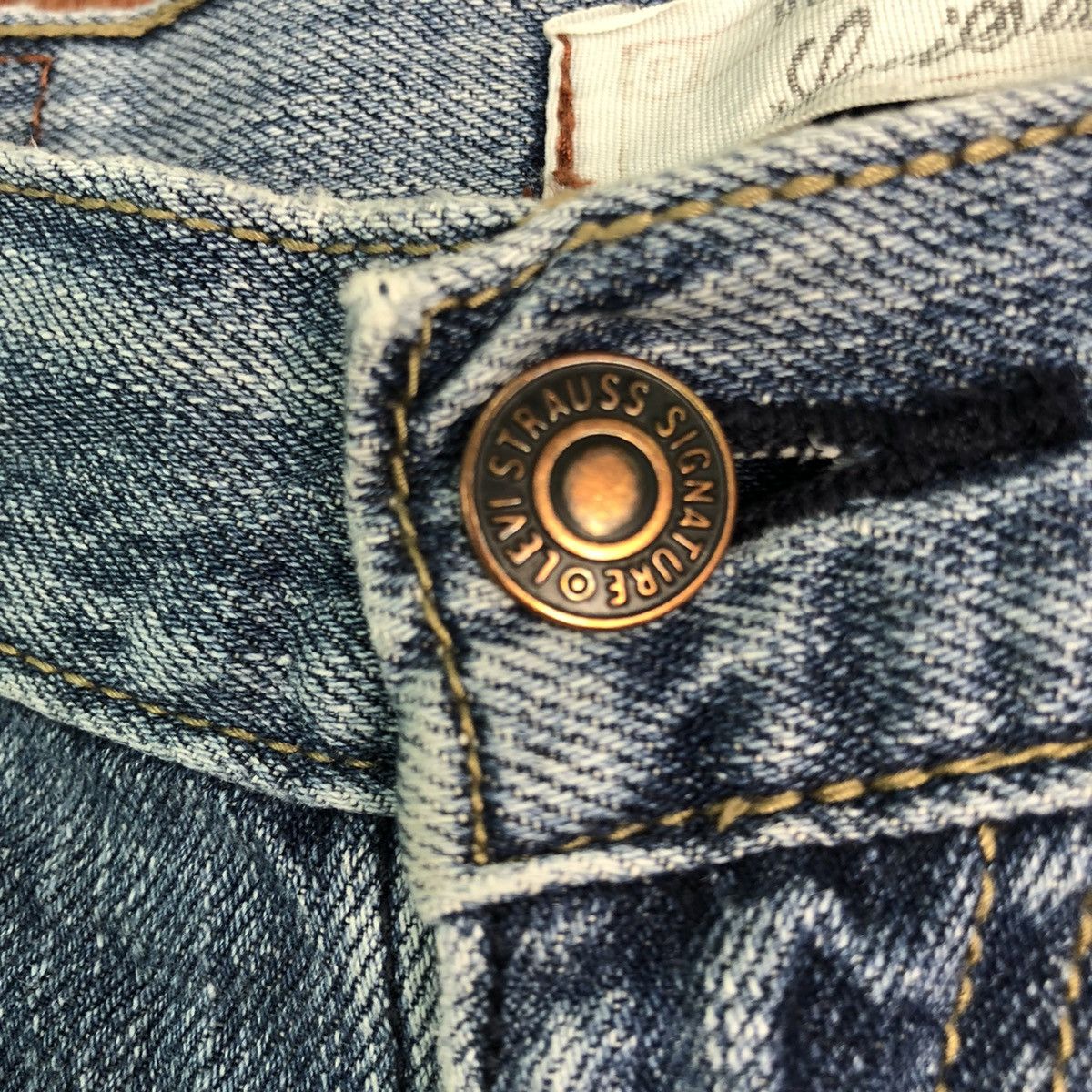 Levi's DLL Levi's Strauss Blue distressed Denim #c194 Size US 33 - 4 Thumbnail