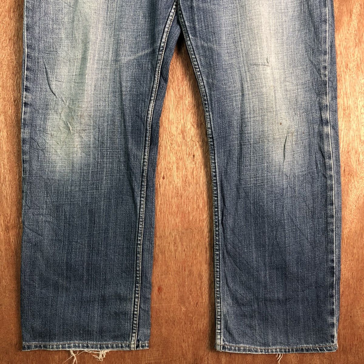Levi's DLL Levi's Strauss Blue distressed Denim #c194 Size US 33 - 3 Thumbnail