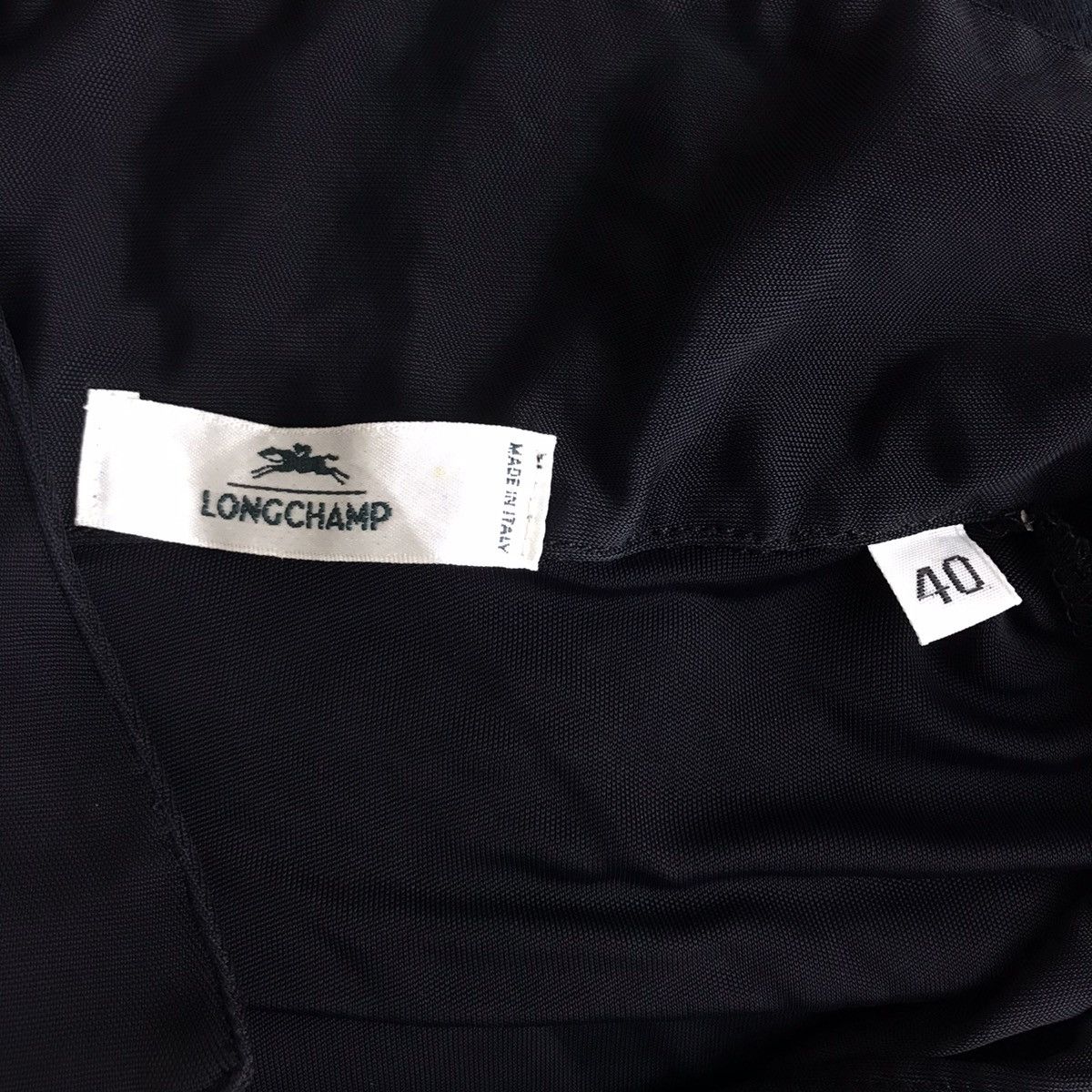 Longchamp LONGCHAMP Italy Designer Black Strechable Black T shirt Size US XS / EU 42 / 0 - 4 Thumbnail