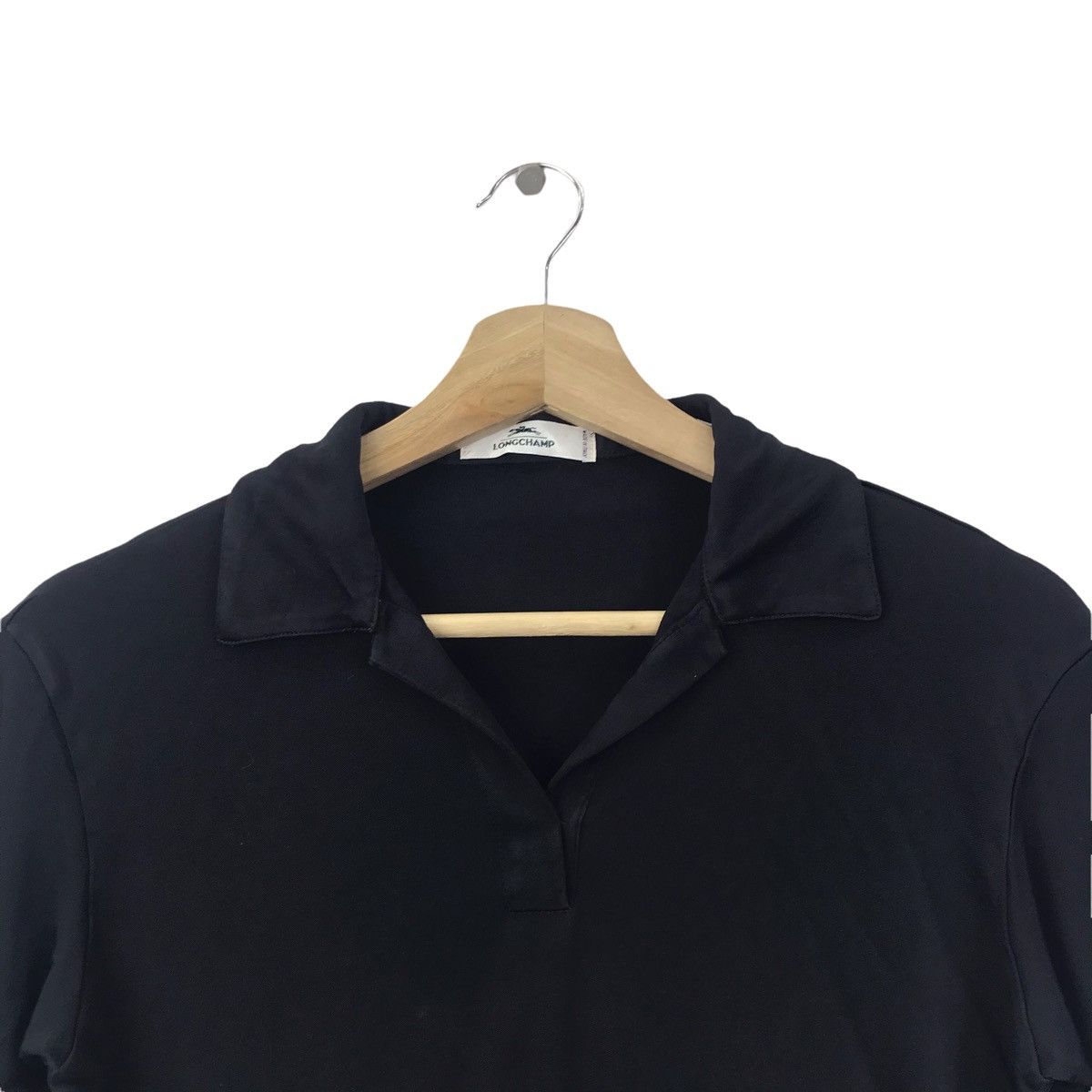 Longchamp LONGCHAMP Italy Designer Black Strechable Black T shirt Size US XS / EU 42 / 0 - 2 Thumbnail