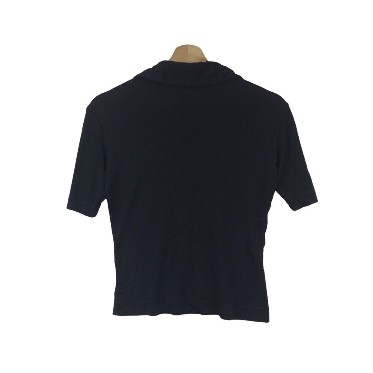Longchamp LONGCHAMP Italy Designer Black Strechable Black T shirt Size US XS / EU 42 / 0 - 6 Thumbnail