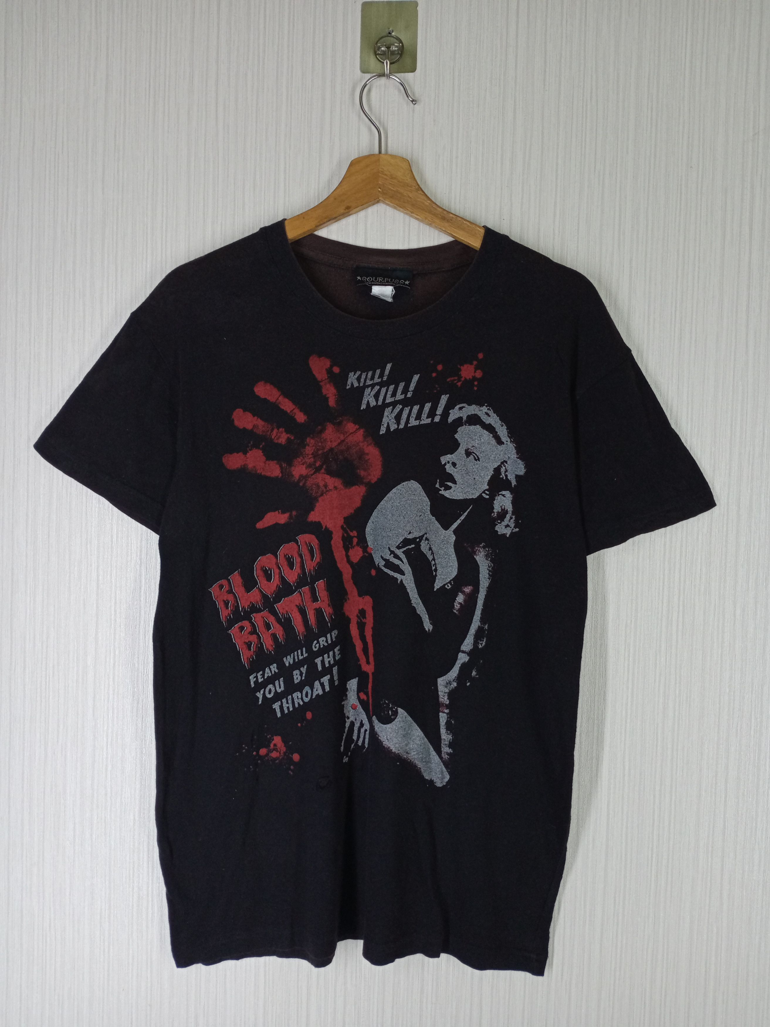 Rare Vintage Blood Bath Horror Movie Tshirt
