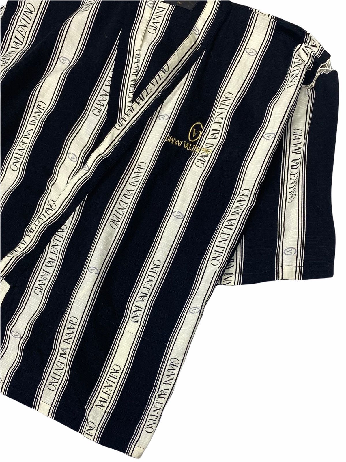 Gianni Valentino × Valentino VINTAGE KIMONO JAPANESE FULL PRINT WITH FULL SPELLOUT Size US L / EU 52-54 / 3 - 7 Thumbnail