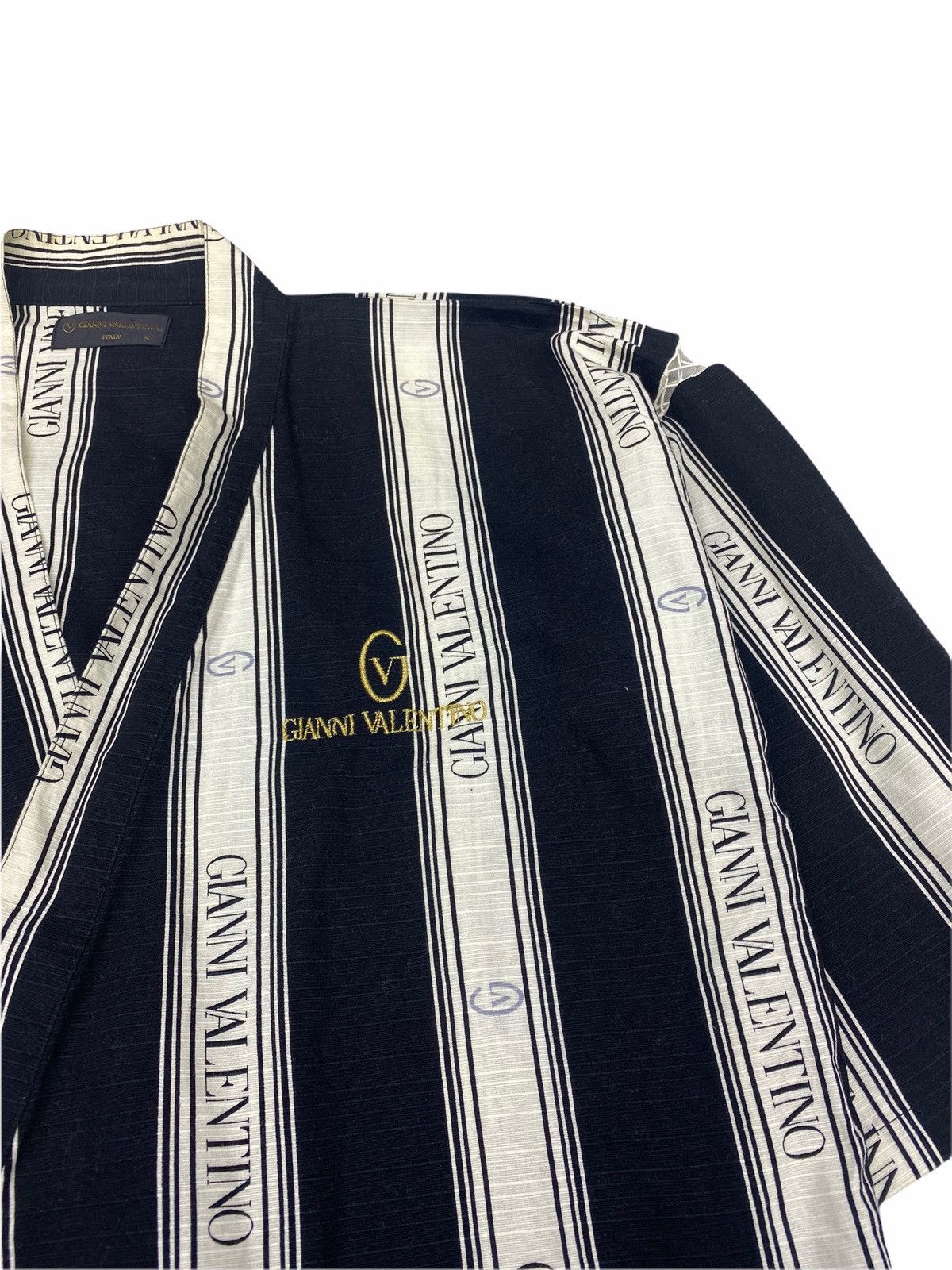 Gianni Valentino × Valentino VINTAGE KIMONO JAPANESE FULL PRINT WITH FULL SPELLOUT Size US L / EU 52-54 / 3 - 4 Thumbnail
