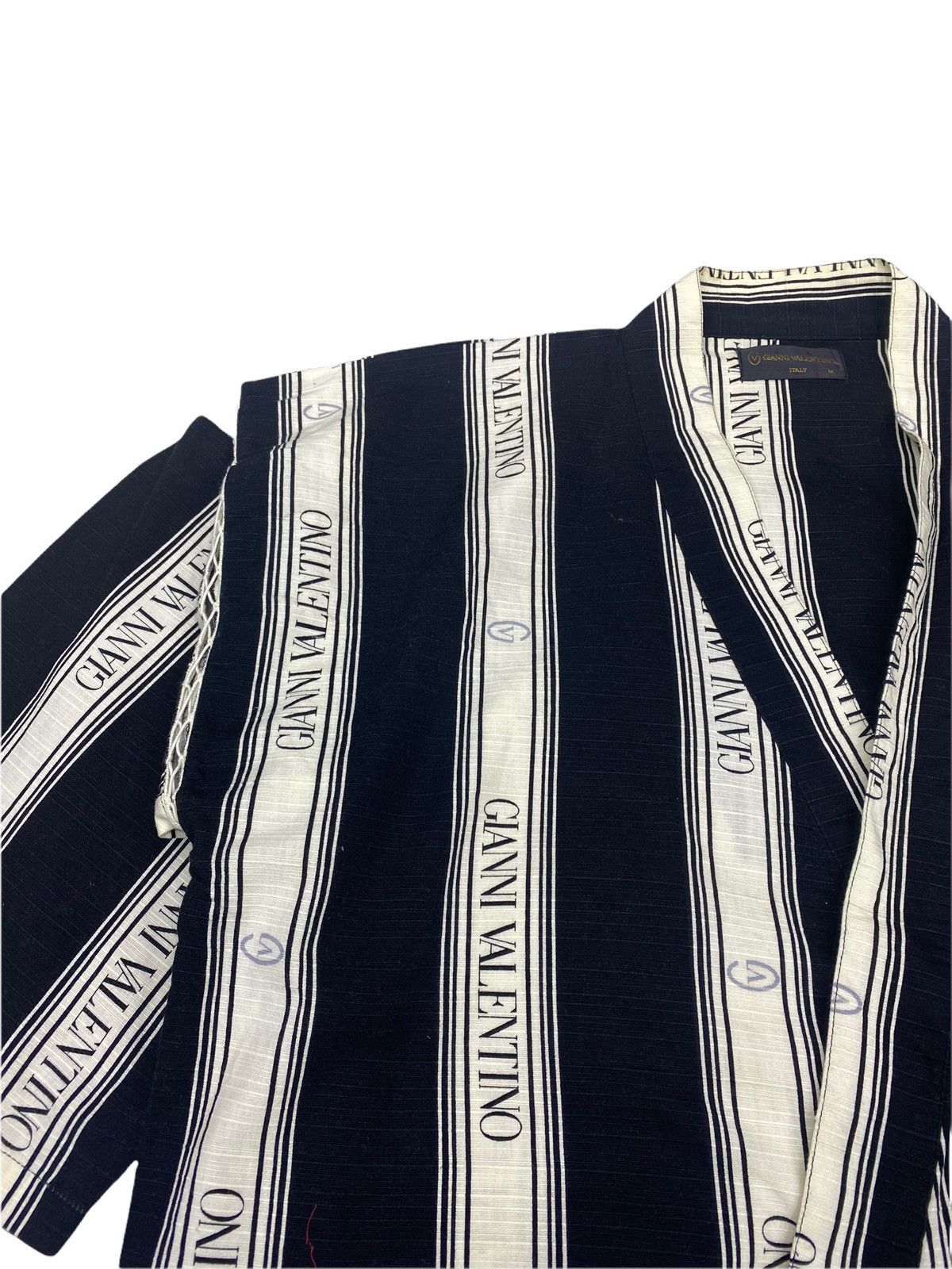 Gianni Valentino × Valentino VINTAGE KIMONO JAPANESE FULL PRINT WITH FULL SPELLOUT Size US L / EU 52-54 / 3 - 5 Thumbnail