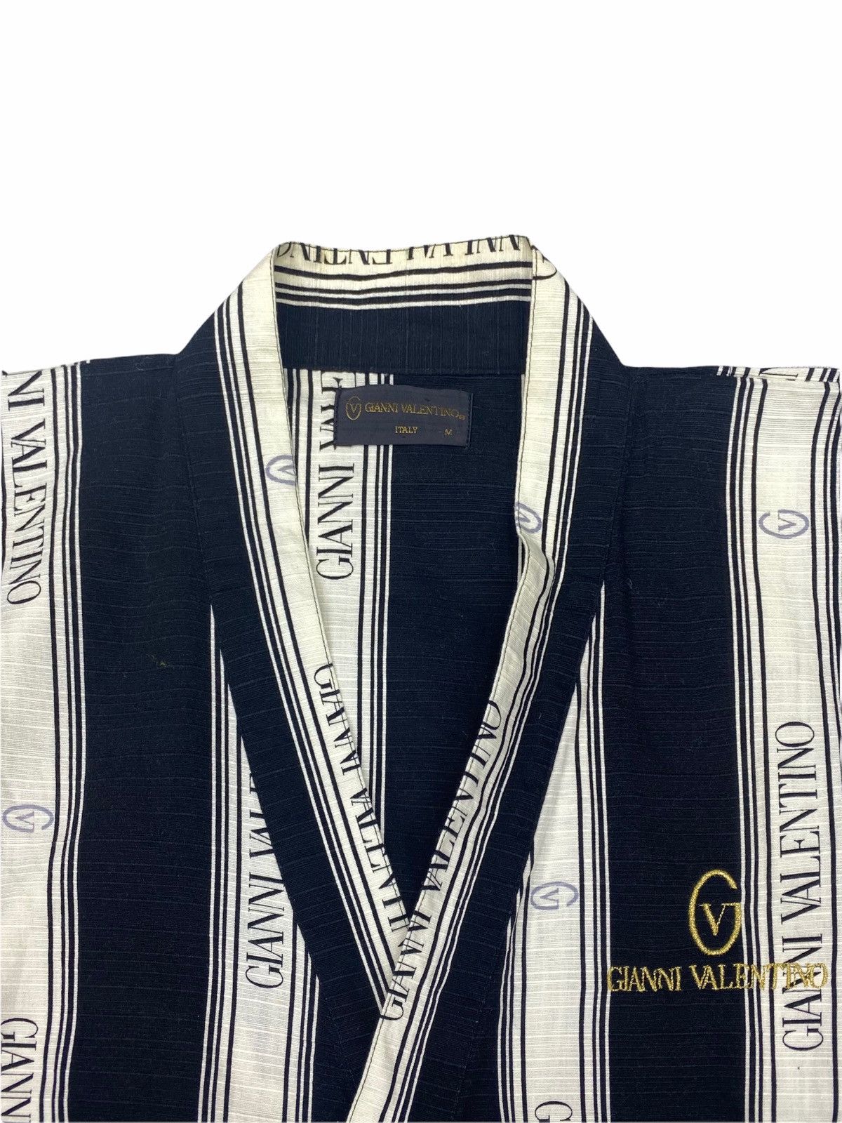 Gianni Valentino × Valentino VINTAGE KIMONO JAPANESE FULL PRINT WITH FULL SPELLOUT Size US L / EU 52-54 / 3 - 3 Thumbnail