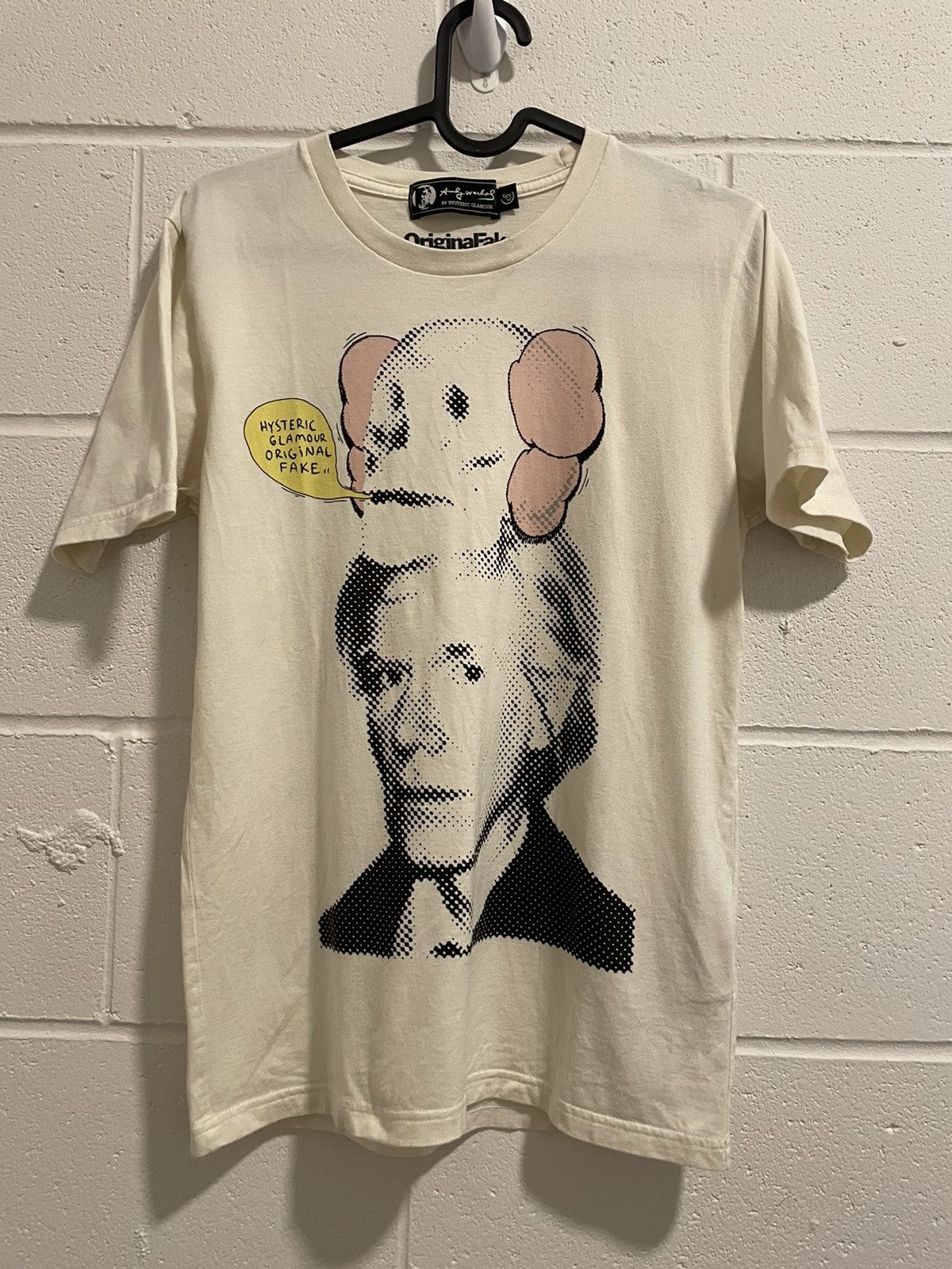 Kaws Kaws Original Fake Hysteric Glamour Andy Warhol tee | Grailed