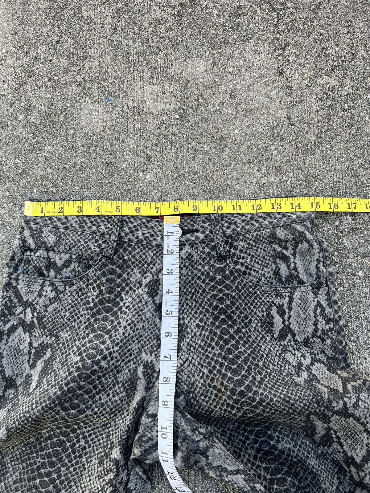 Vintage Vintage J. Secret. B Japan Snake Scales Stretch Flare Pant Size US 30 / EU 46 - 2 Thumbnail