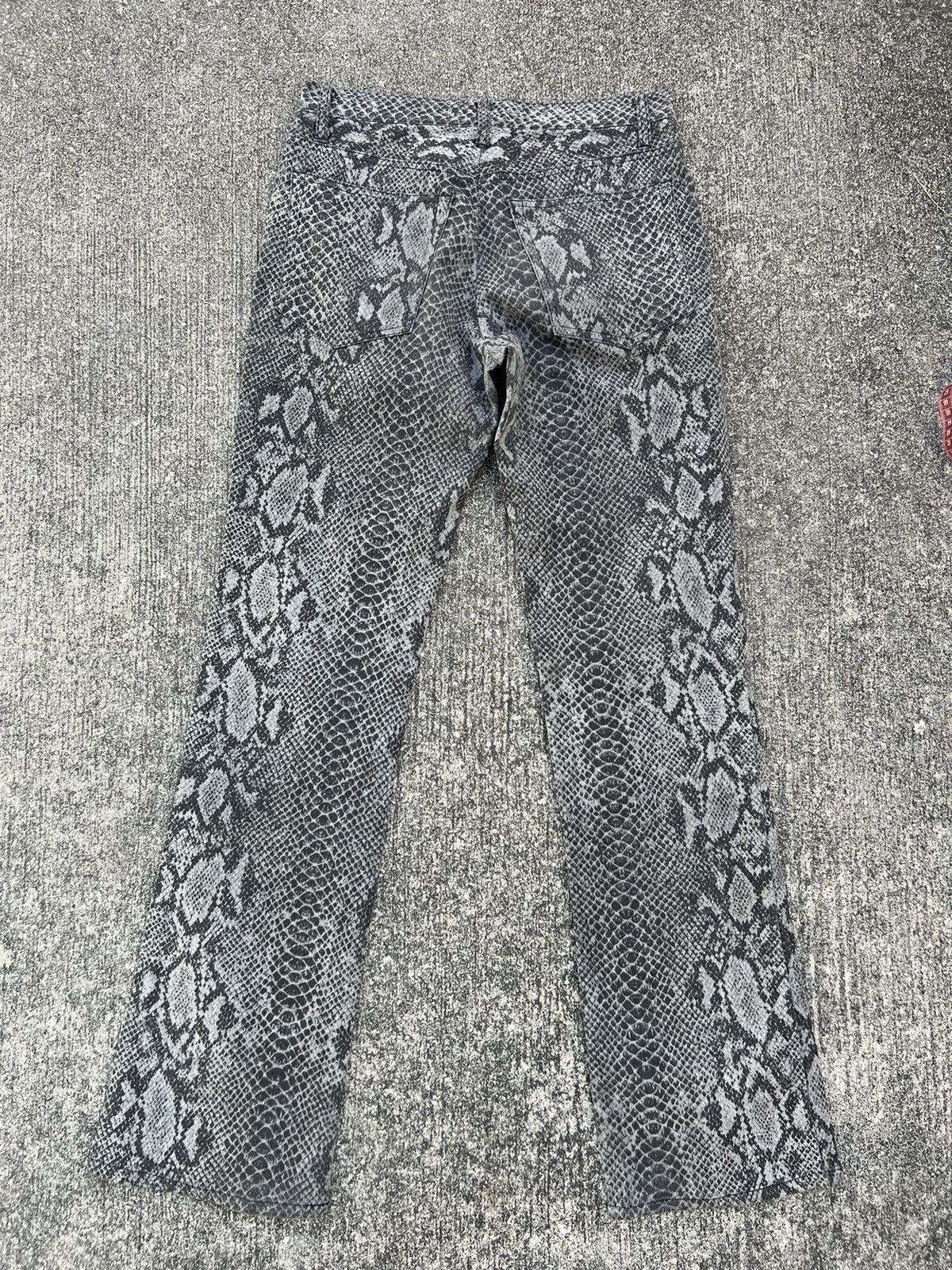 Vintage Vintage J. Secret. B Japan Snake Scales Stretch Flare Pant Size US 30 / EU 46 - 5 Thumbnail