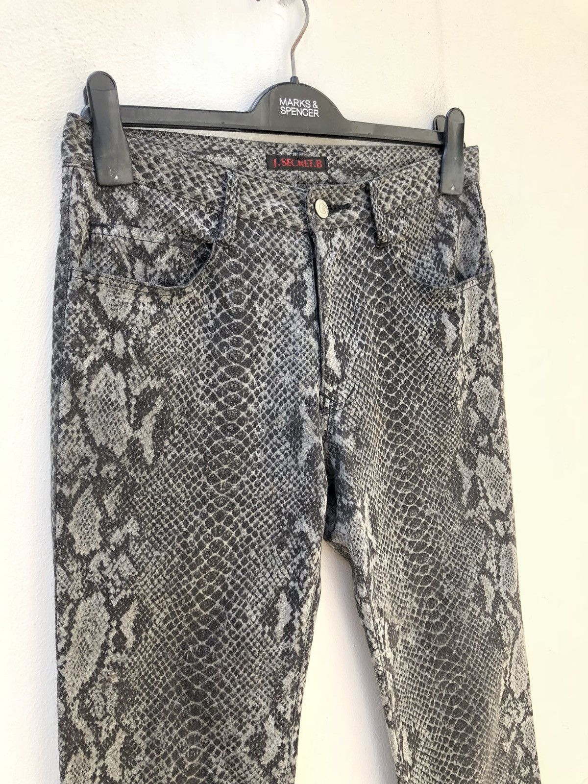 Vintage Vintage J. Secret. B Japan Snake Scales Stretch Flare Pant Size US 30 / EU 46 - 8 Thumbnail