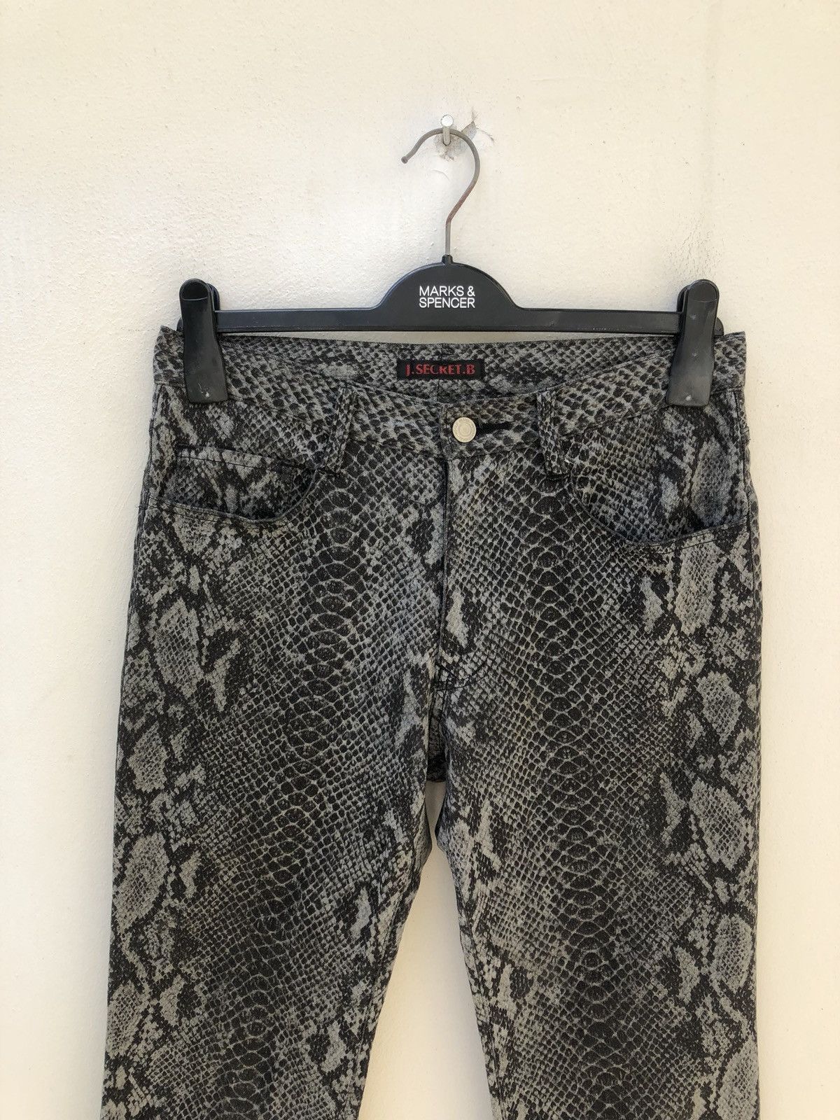 Vintage Vintage J. Secret. B Japan Snake Scales Stretch Flare Pant Size US 30 / EU 46 - 7 Thumbnail