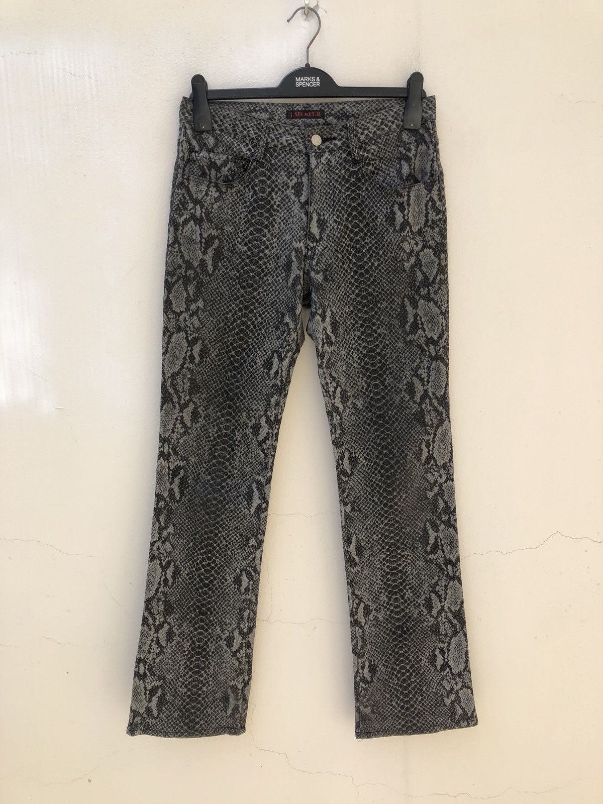 Vintage Vintage J. Secret. B Japan Snake Scales Stretch Flare Pant Size US 30 / EU 46 - 6 Thumbnail