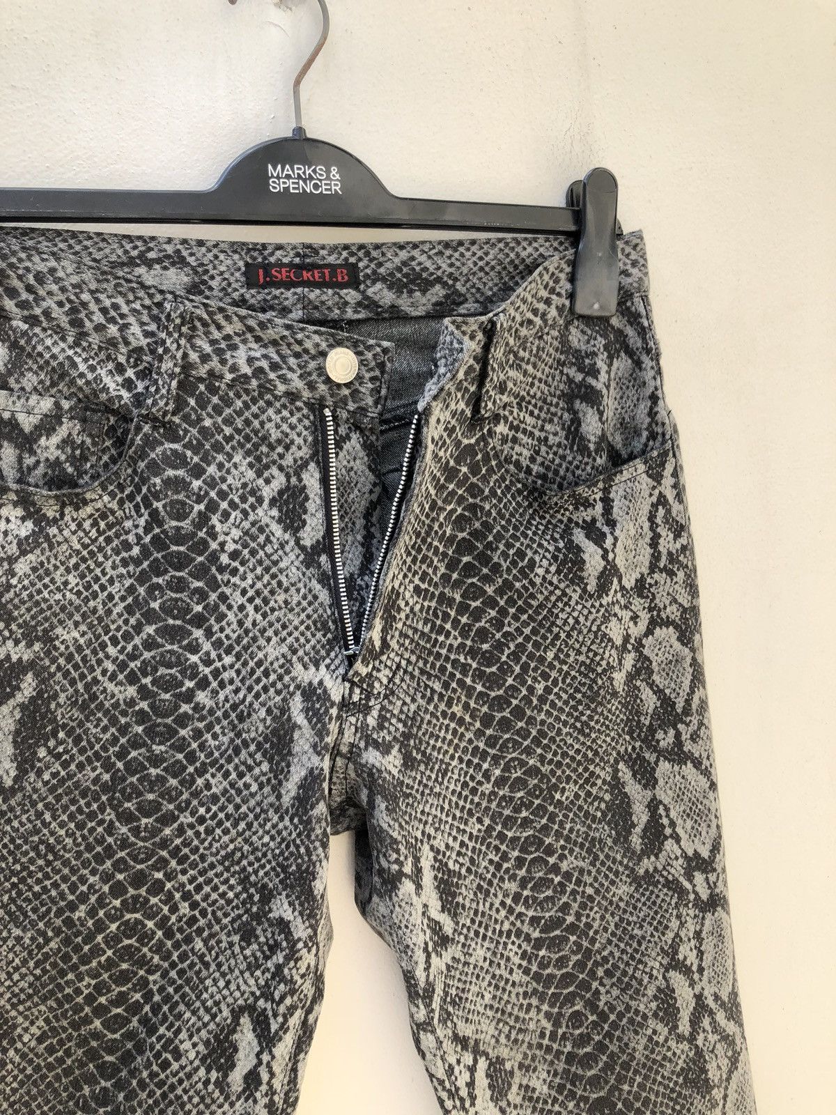 Vintage Vintage J. Secret. B Japan Snake Scales Stretch Flare Pant Size US 30 / EU 46 - 10 Thumbnail