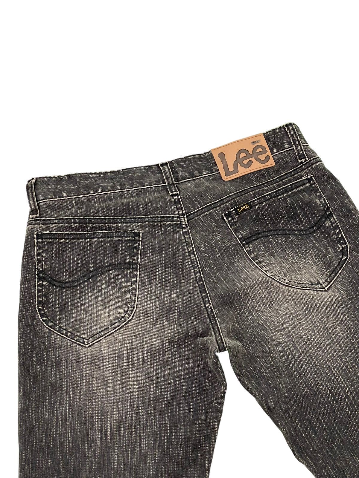 Japanese Brand Flare Jeans Lee Japan Stretch Denim Ripped Boot Cut 1🟦2 Size US 33 - 19 Thumbnail