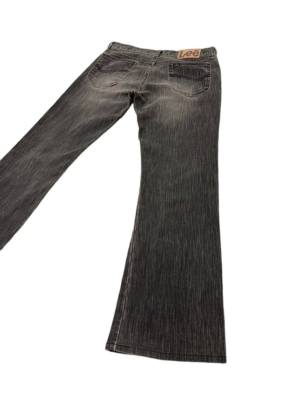 Japanese Brand Flare Jeans Lee Japan Stretch Denim Ripped Boot Cut 1🟦2 Size US 33 - 14 Thumbnail