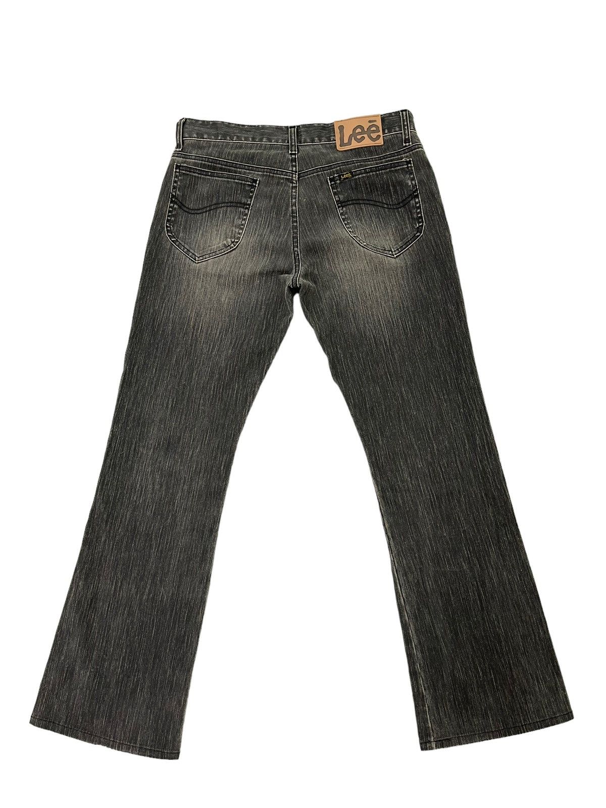Japanese Brand Flare Jeans Lee Japan Stretch Denim Ripped Boot Cut 1🟦2 Size US 33 - 12 Thumbnail