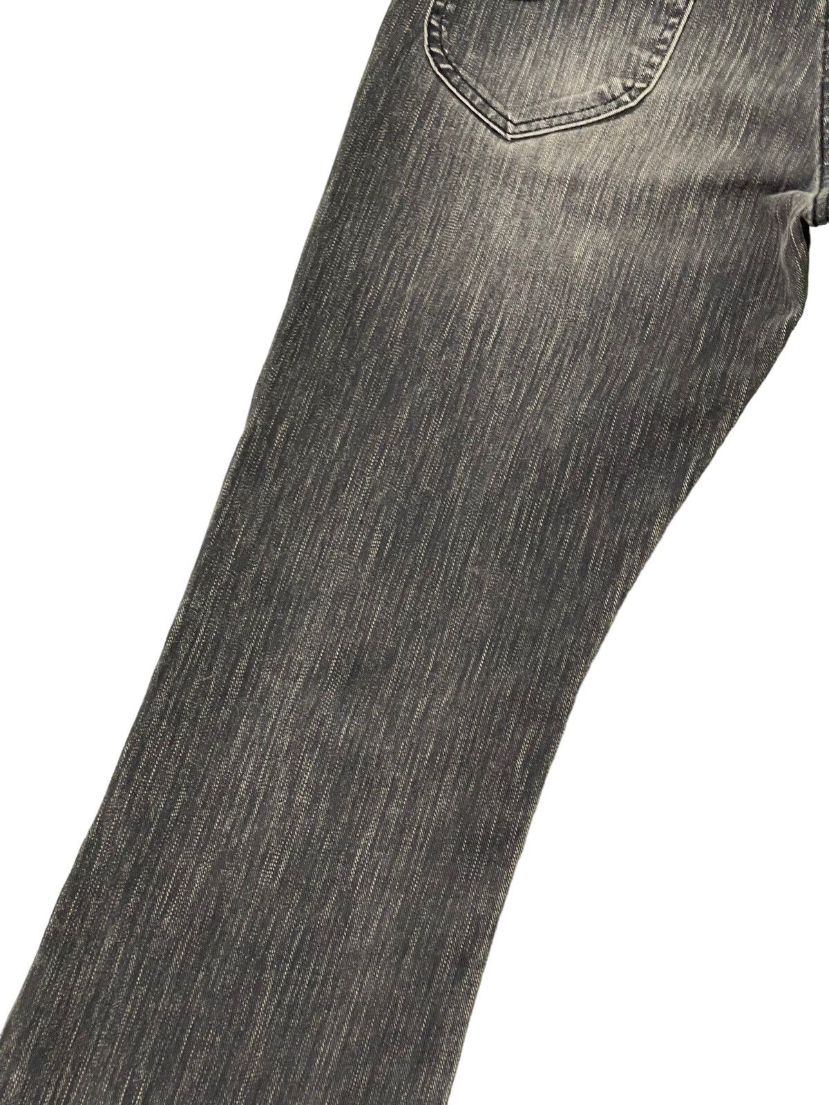 Japanese Brand Flare Jeans Lee Japan Stretch Denim Ripped Boot Cut 1🟦2 Size US 33 - 17 Thumbnail
