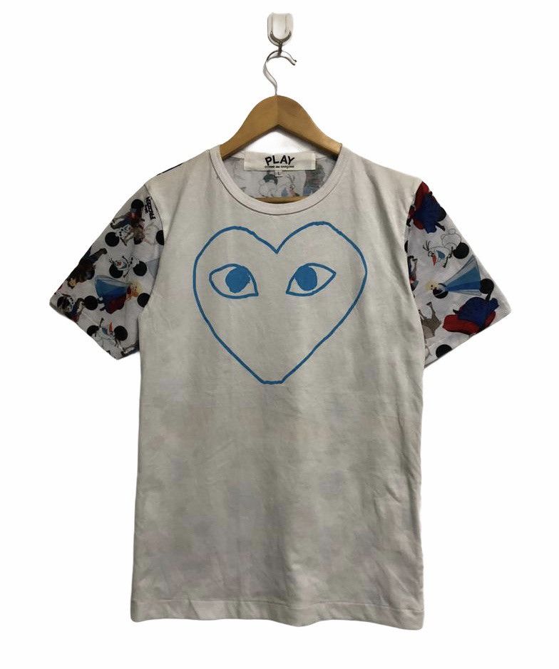 CDG by Comme des Garcons × Comme des Garcons × Comme des Garcons Homme Plus Rare🔥AD2014 CDG Play X Disney Frozen Overprinted Shirt Size US L / EU 52-54 / 3 - 1 Thumbnail
