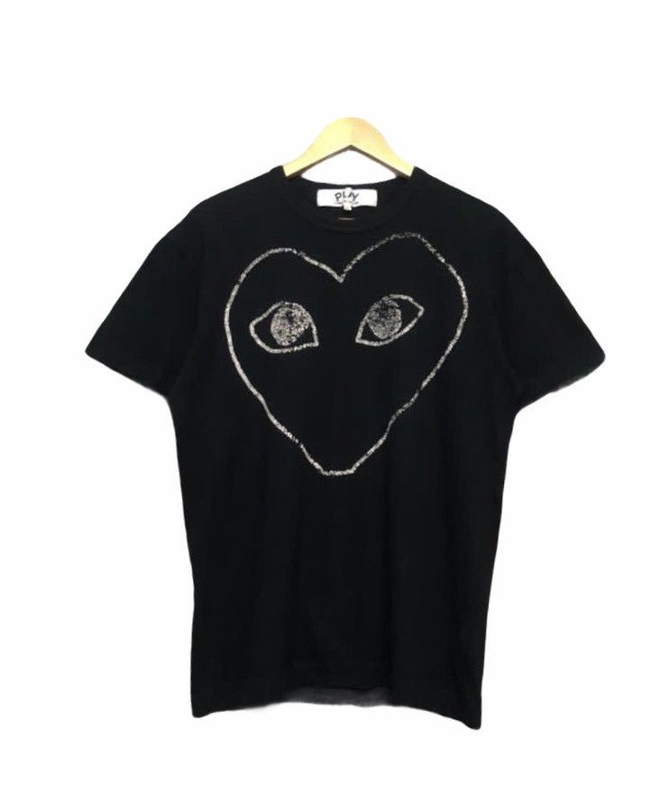 Rare Comme Des Garcons Play Big Logo Heart Love Logo