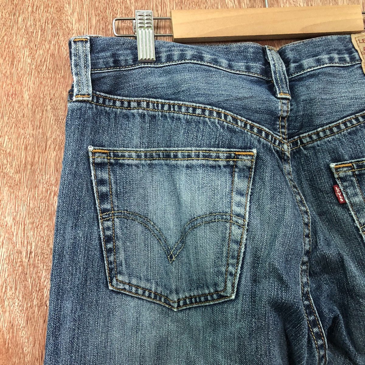 Levi's Levis 501 Blue distressed Denim jeans pants #6379 Size US 32 / EU 48 - 10 Thumbnail