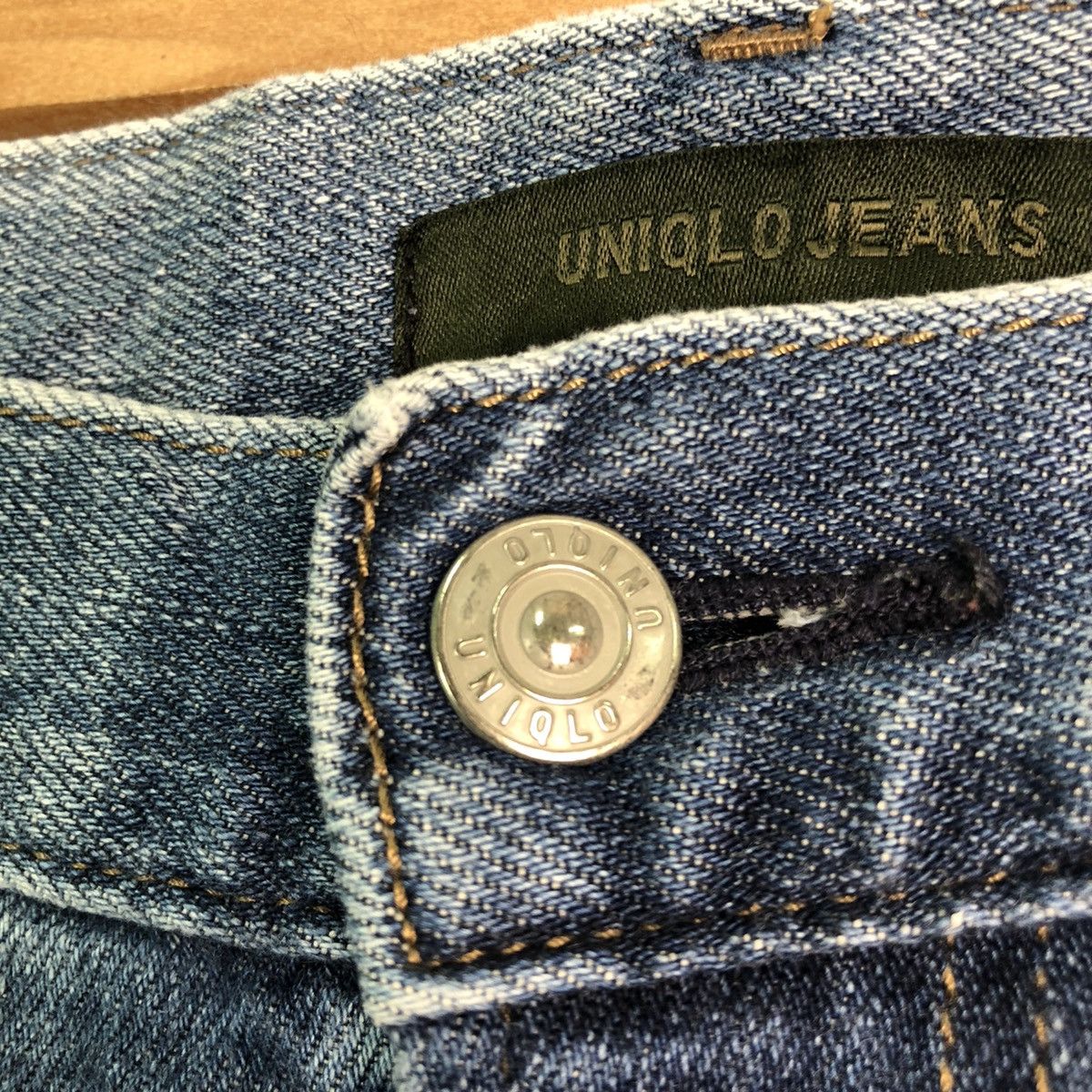 Japanese Brand DLL Uniqlo Distressed Blue Denim jeans Pants #c150 Size US 34 / EU 50 - 7 Thumbnail