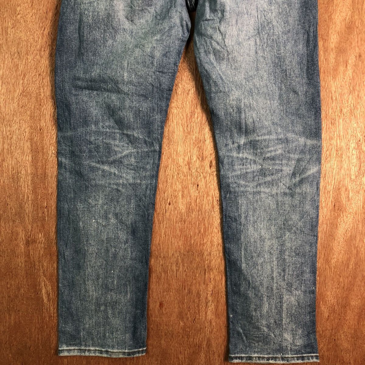 Japanese Brand DLL Uniqlo Distressed Blue Denim jeans Pants #c150 Size US 34 / EU 50 - 11 Thumbnail