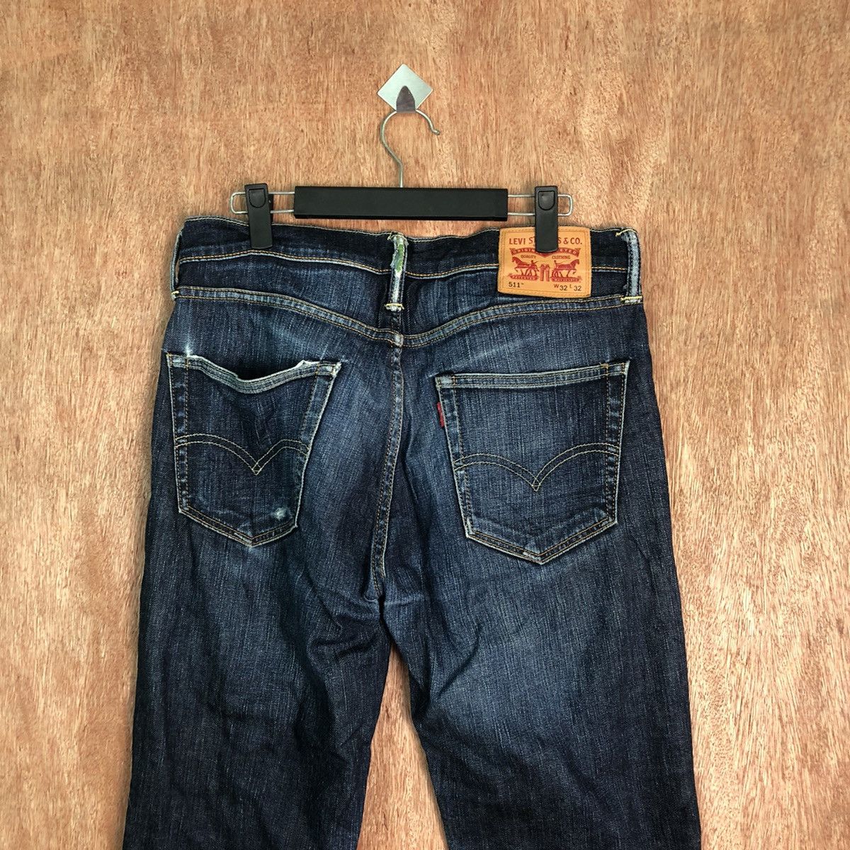 Levi's 511b Levis Dark Blue Denim streetwear pants #6356 Size US 31 - 7 Thumbnail