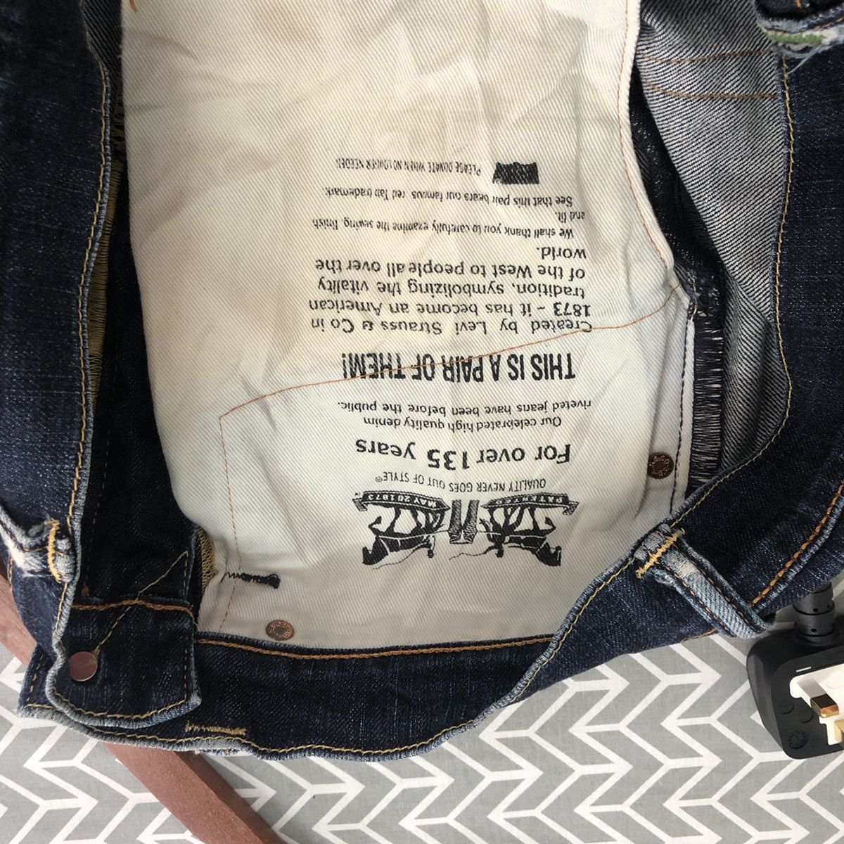 Levi's 511b Levis Dark Blue Denim streetwear pants #6356 Size US 31 - 14 Thumbnail
