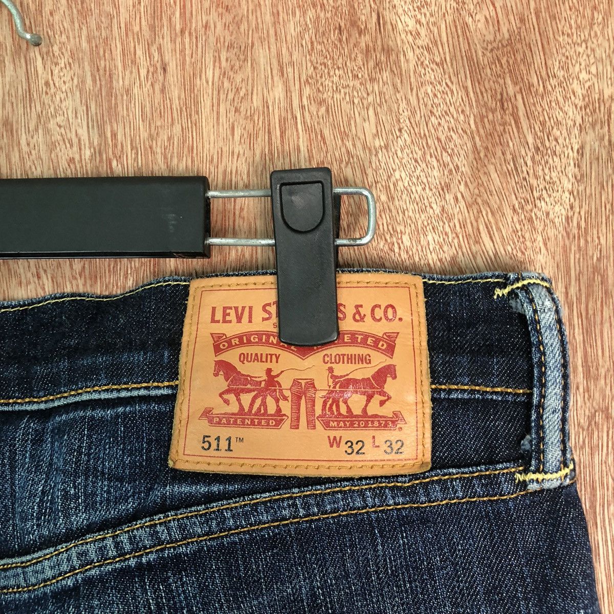 Levi's 511b Levis Dark Blue Denim streetwear pants #6356 Size US 31 - 11 Thumbnail