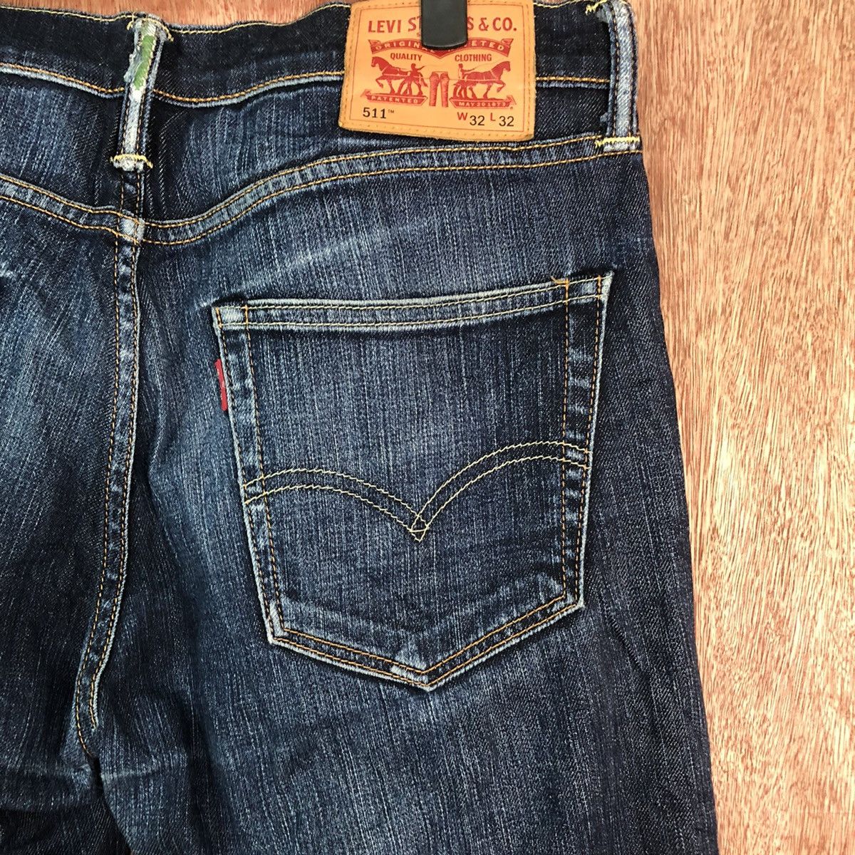 Levi's 511b Levis Dark Blue Denim streetwear pants #6356 Size US 31 - 10 Thumbnail